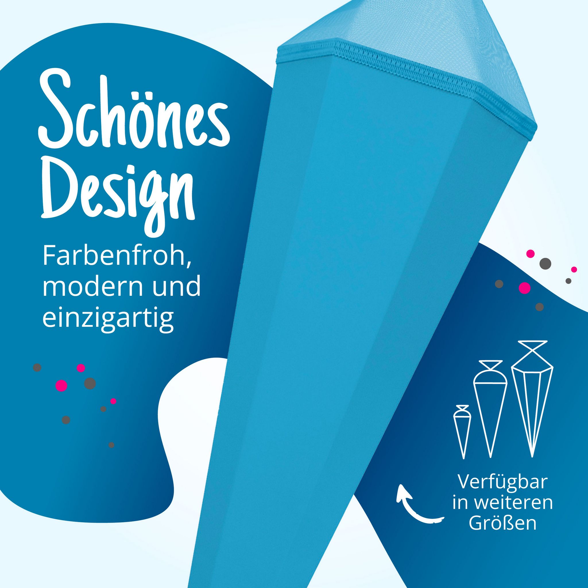 itenga Bastelschult�te mit Verschluss PAZIFIKBLAU / HELL...