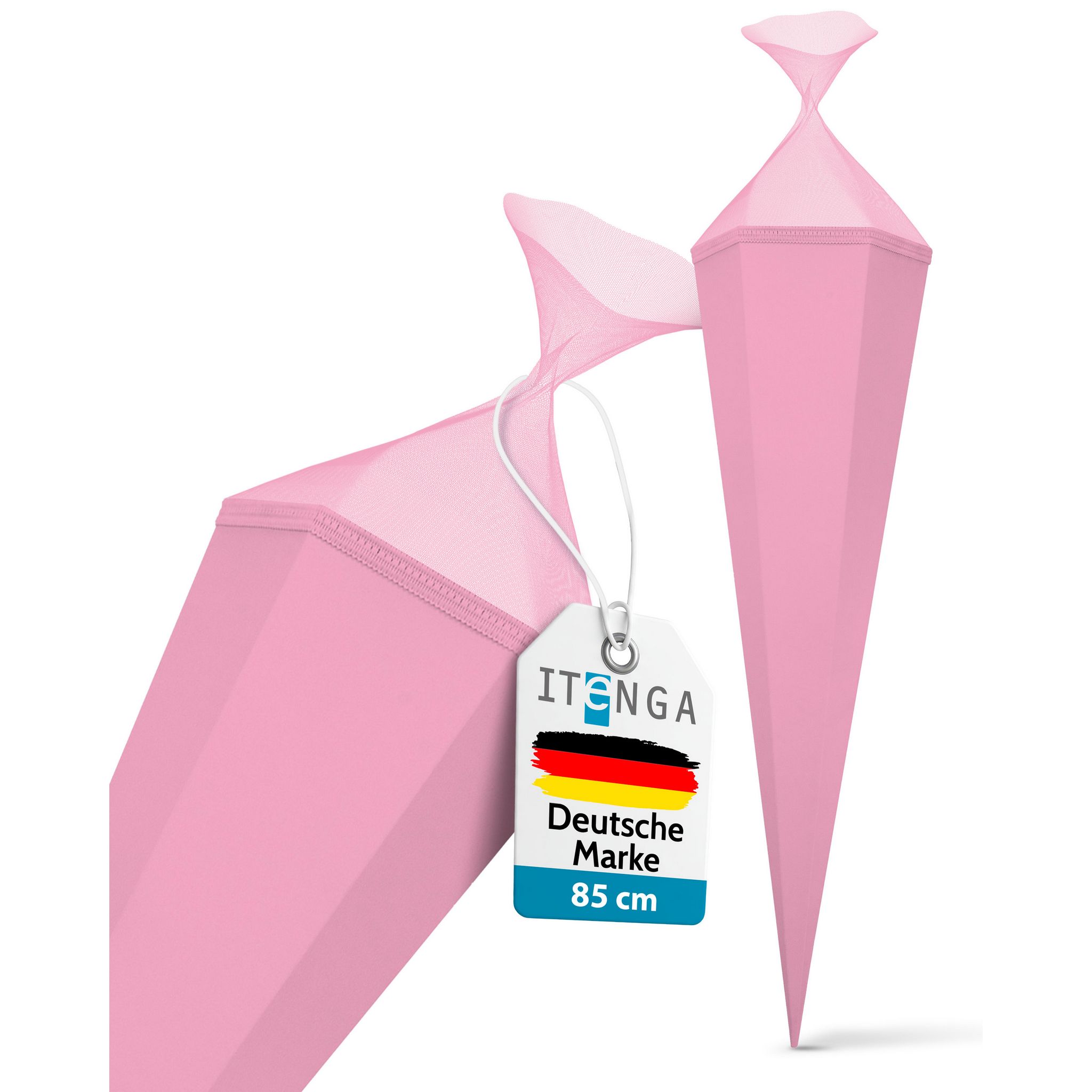 itenga Bastelschult�te mit Verschluss ROSA 6eckig 85cm