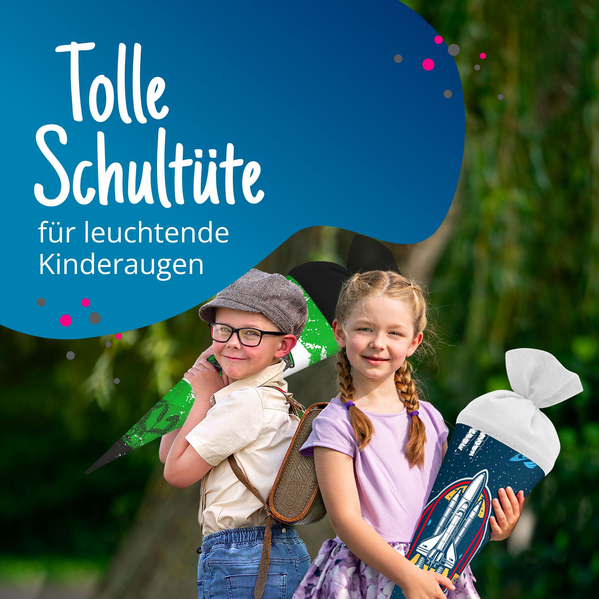 itenga Schult�te Zuckert�te 70cm rund Weltraum Filzversc...