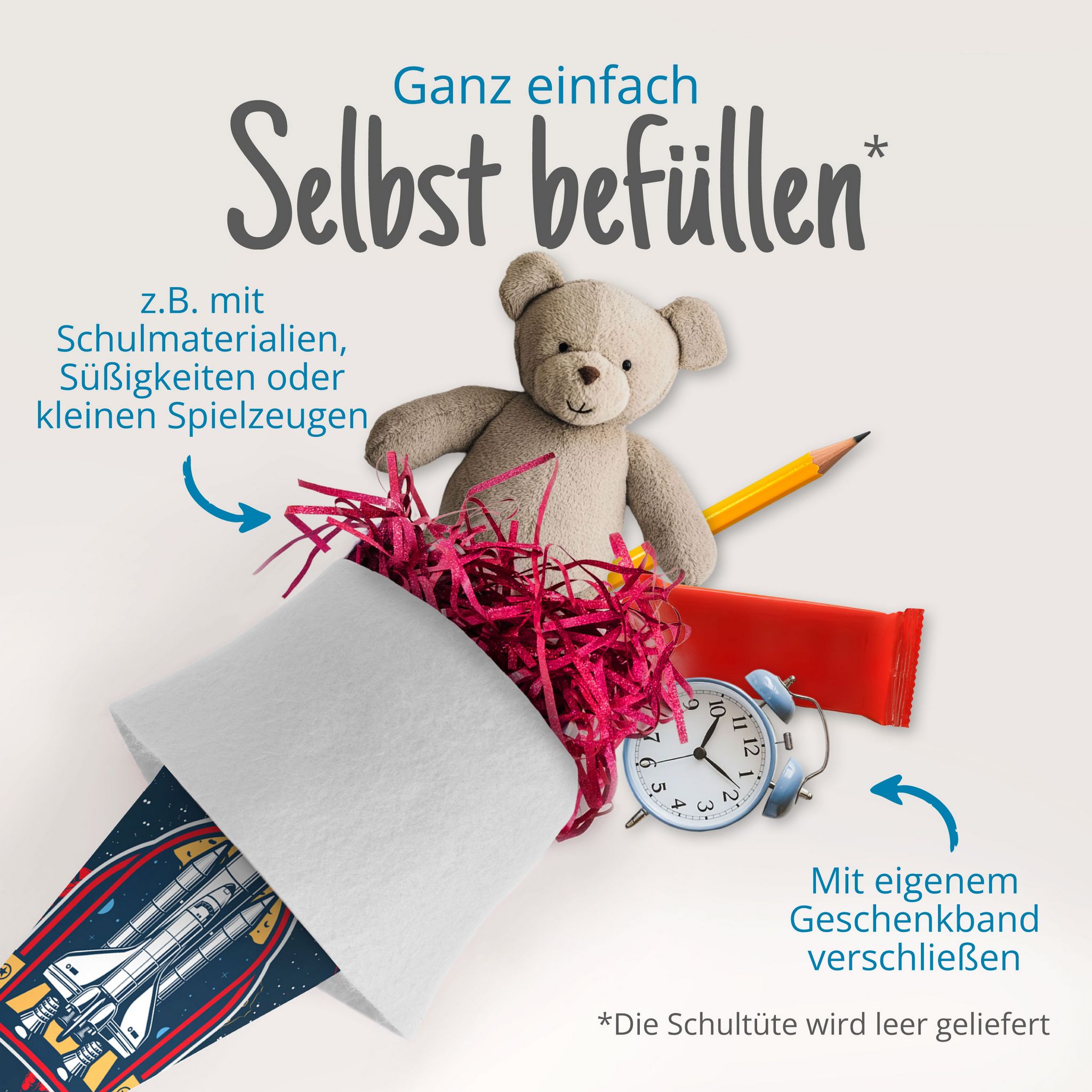 itenga Schult�te Zuckert�te 70cm rund Weltraum Filzversc...