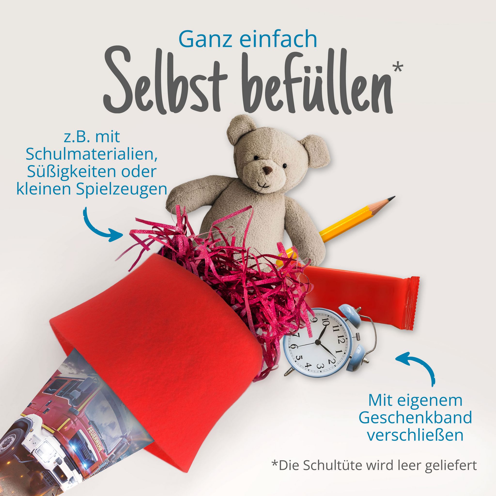 itenga Schult�te Zuckert�te 70cm rund Feuerwehr Filzvers...