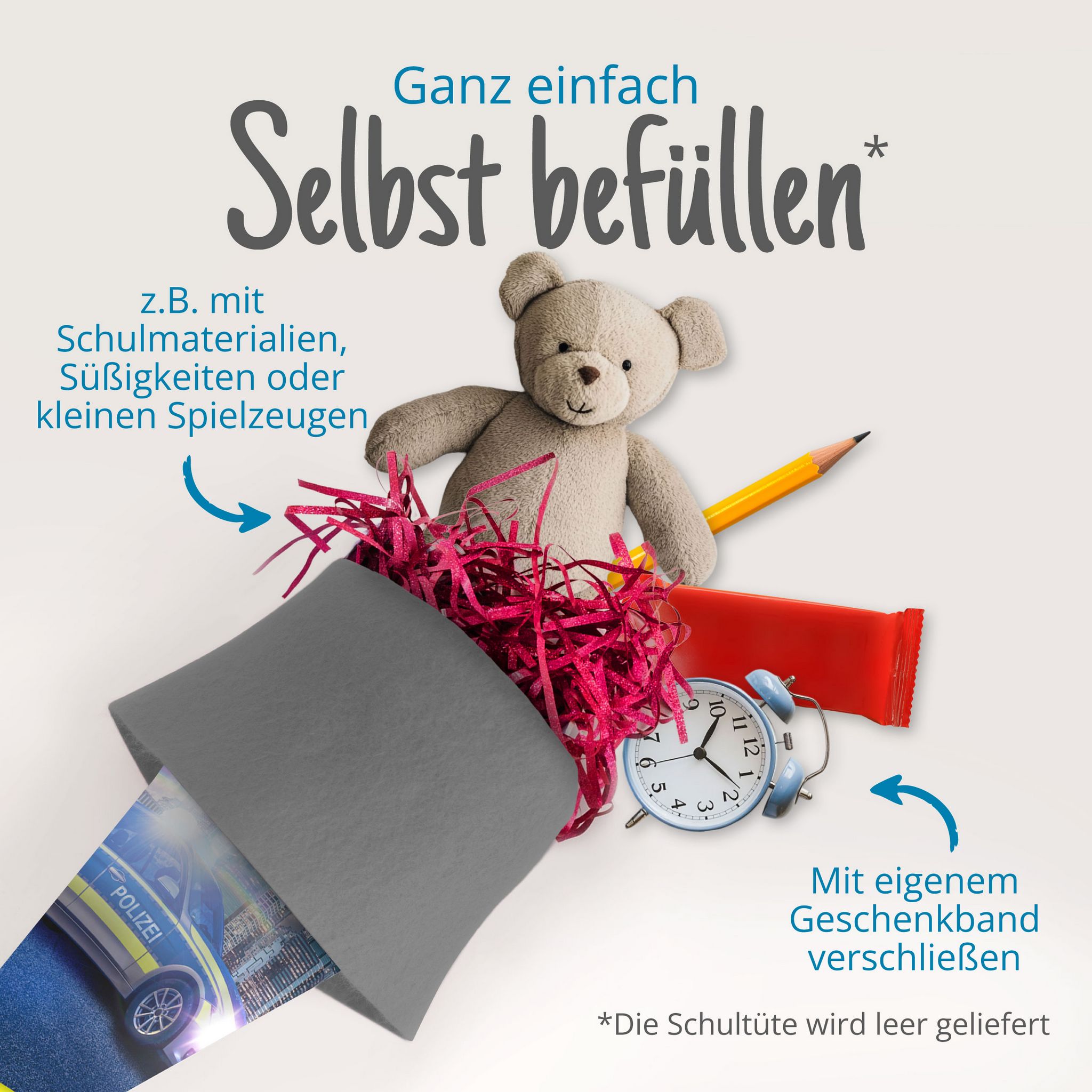itenga Schult�te Zuckert�te 70cm rund POLIZEI