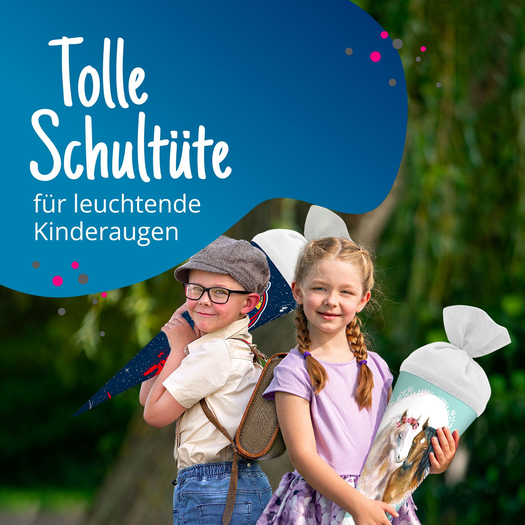 itenga Schult�te Zuckert�te 70cm rund Pferde Filzverschl...