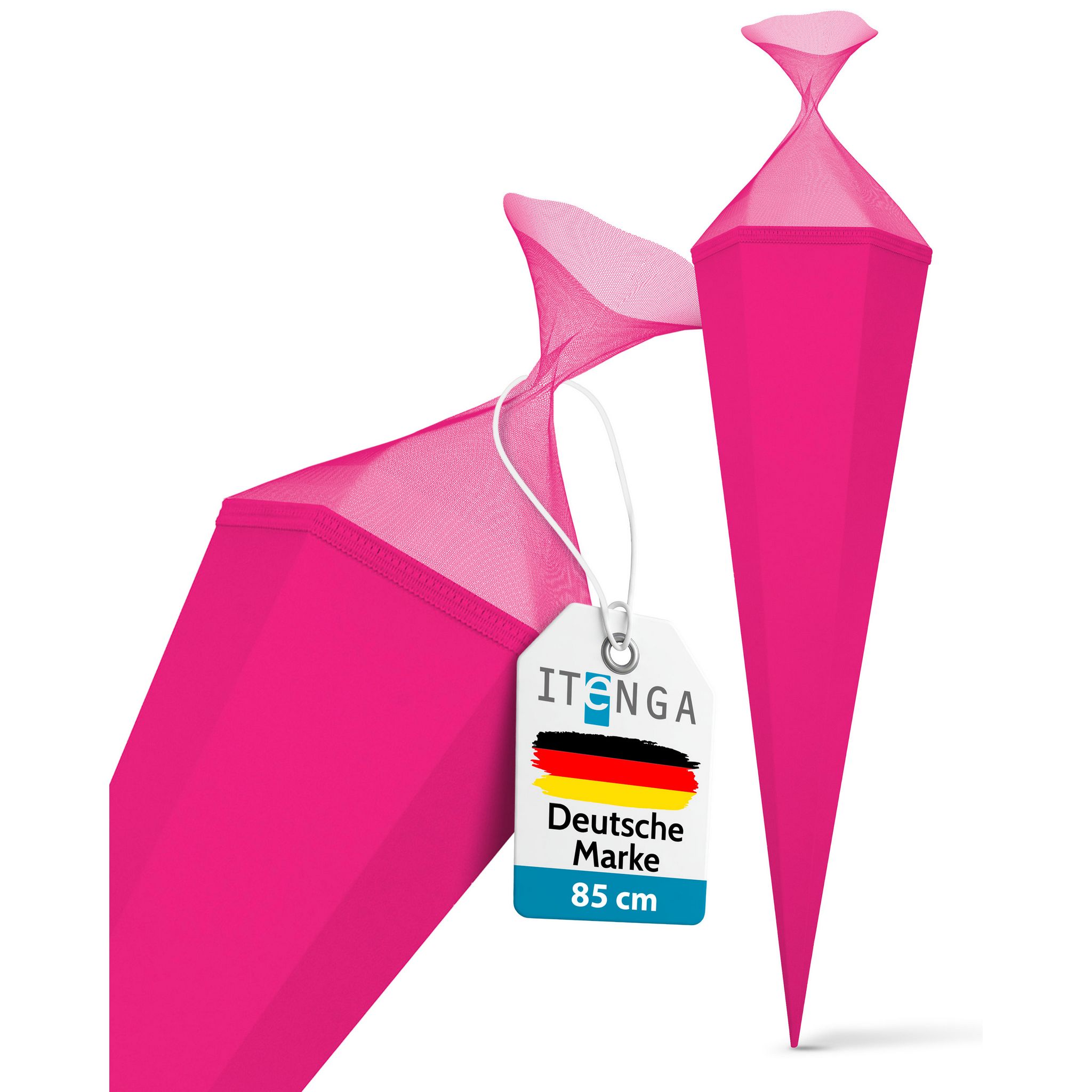 itenga Bastelschult�te mit Verschluss PINK 6eckig 85cm