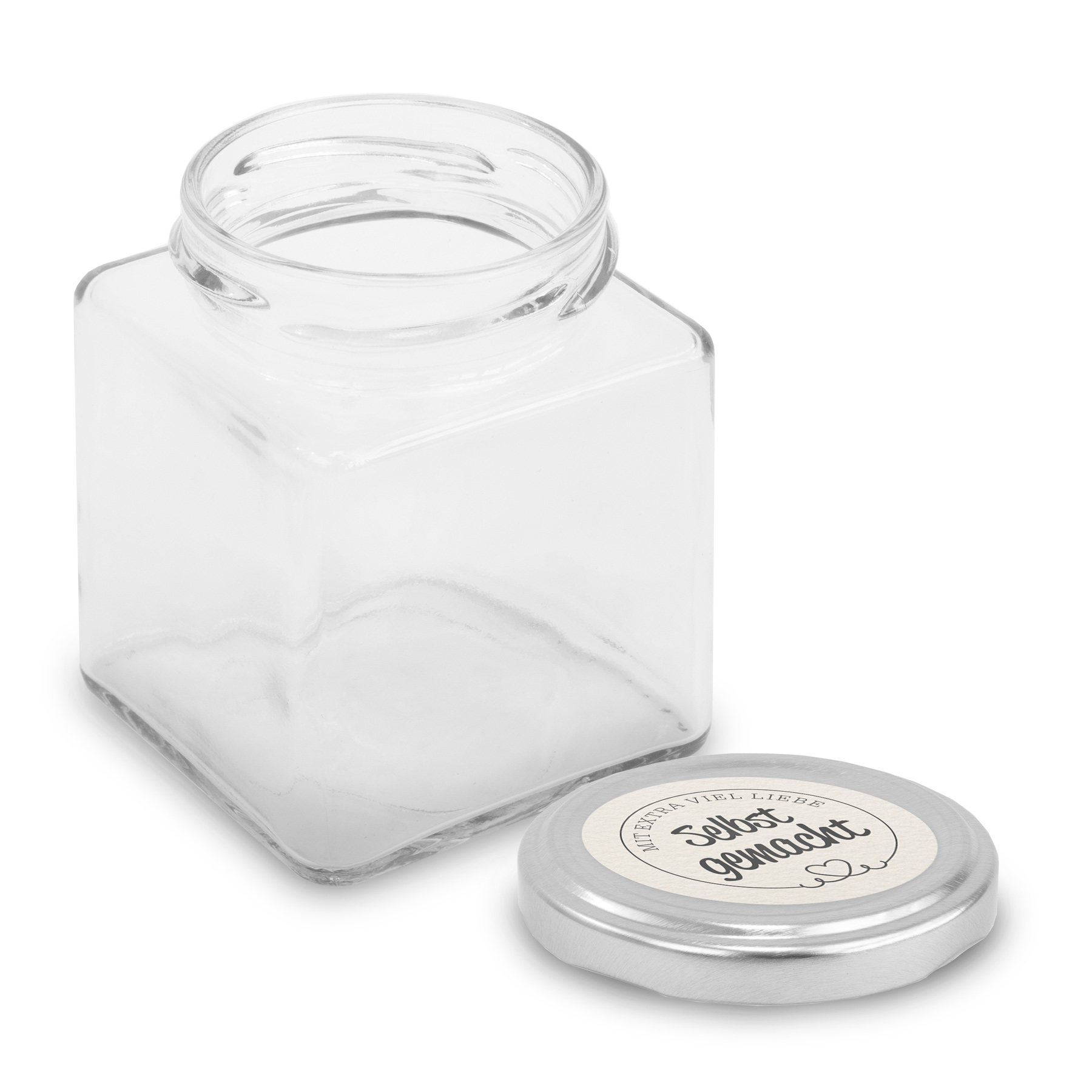 itenga 50 x Etikett RUND 4cm mit extra viel Liebe selbst...