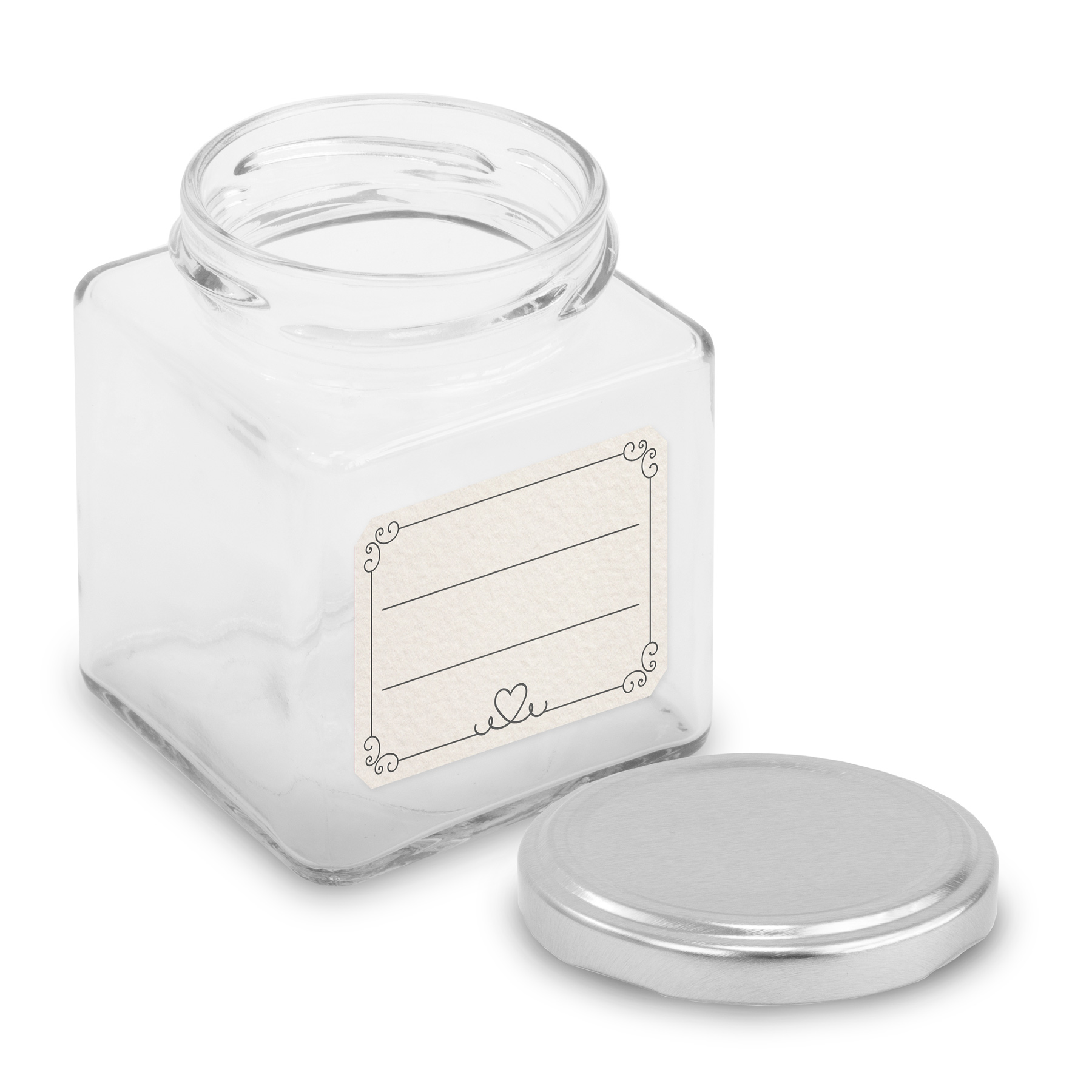 itenga 50 x Marmeladen Etikett zum Beschriften 4,5x3cm L...
