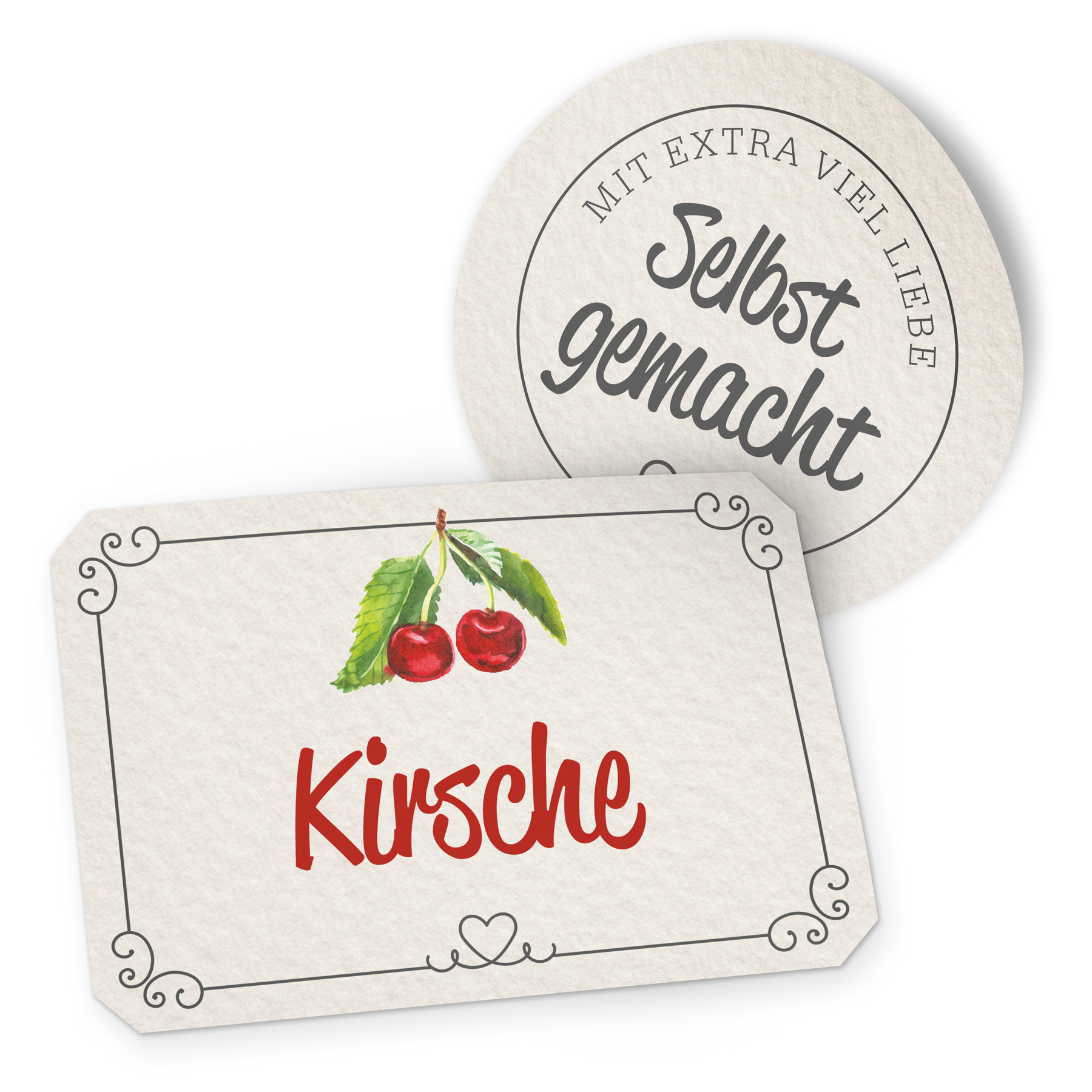 itenga Marmeladensticker 10erSet Aufkleber Deckel und Gl...
