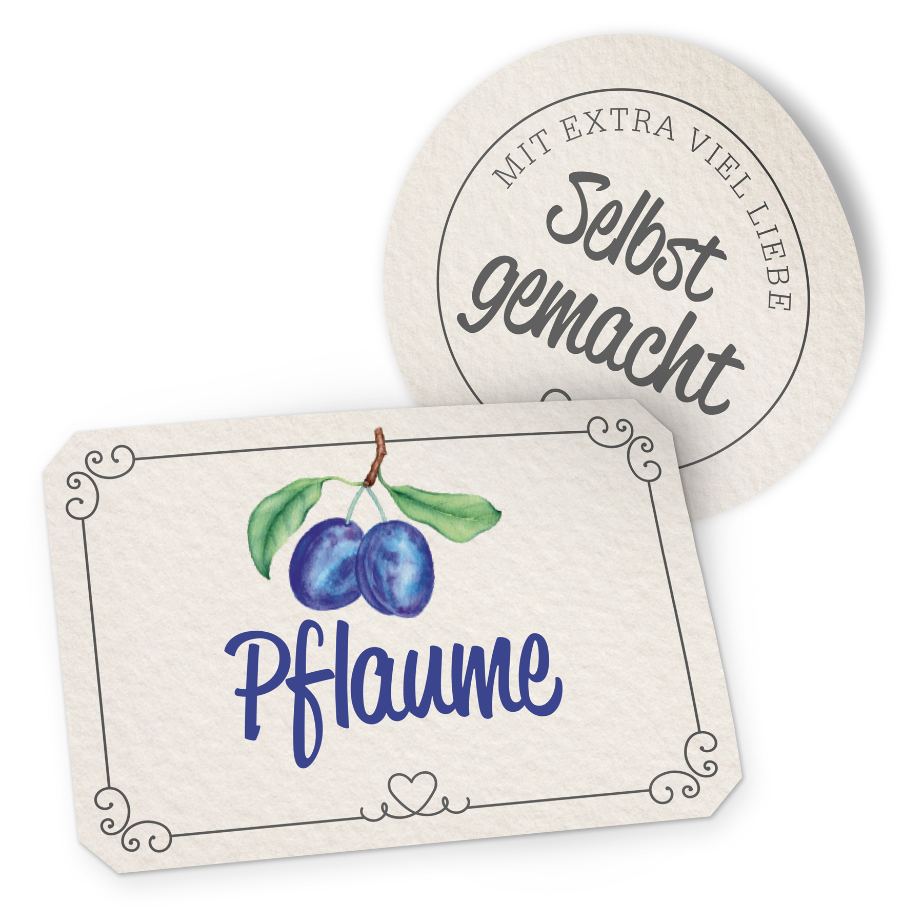 itenga Marmeladensticker 10erSet Aufkleber Deckel und Gl...