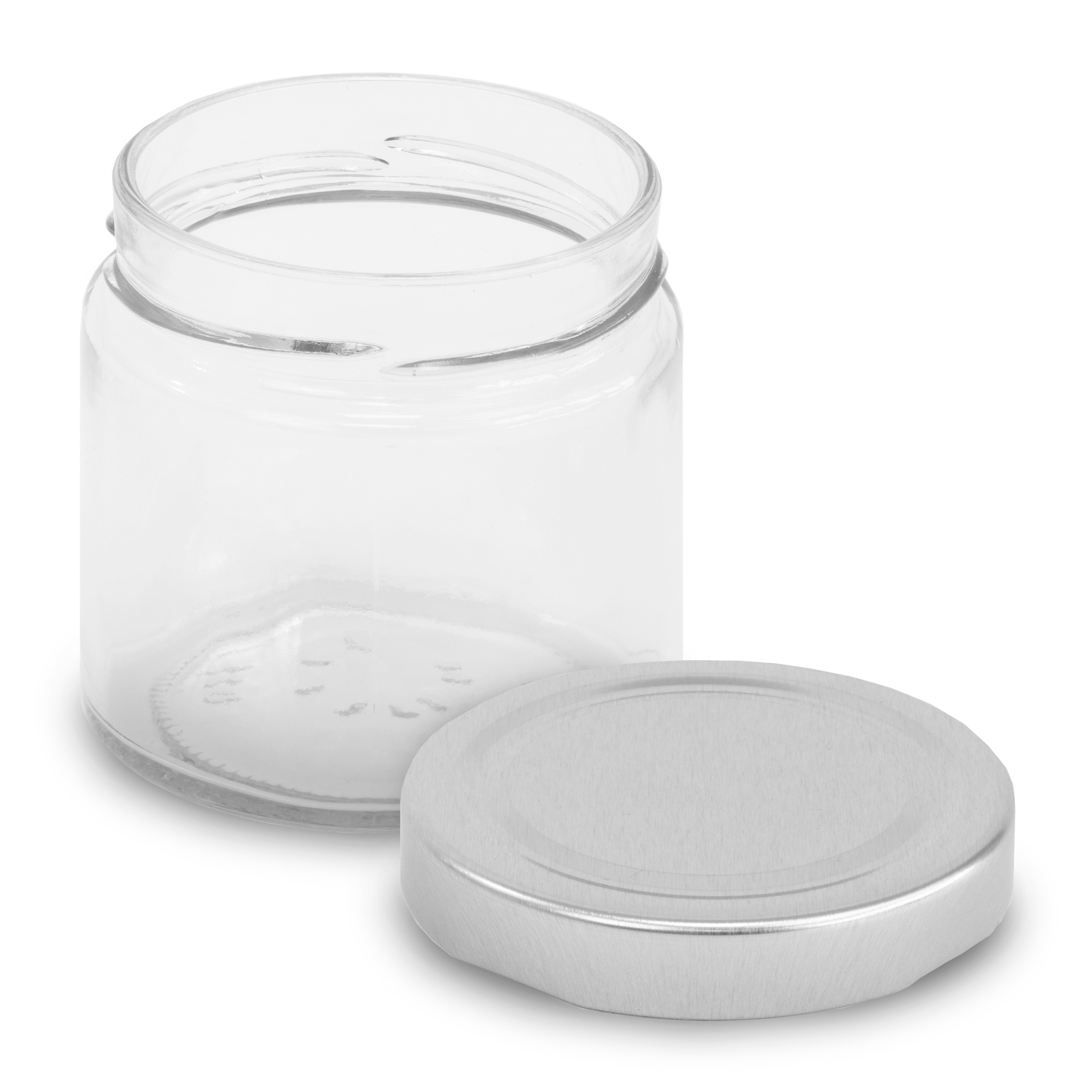 itenga Set 10 Marmeladengl�ser rund mit silbernem Deckel...