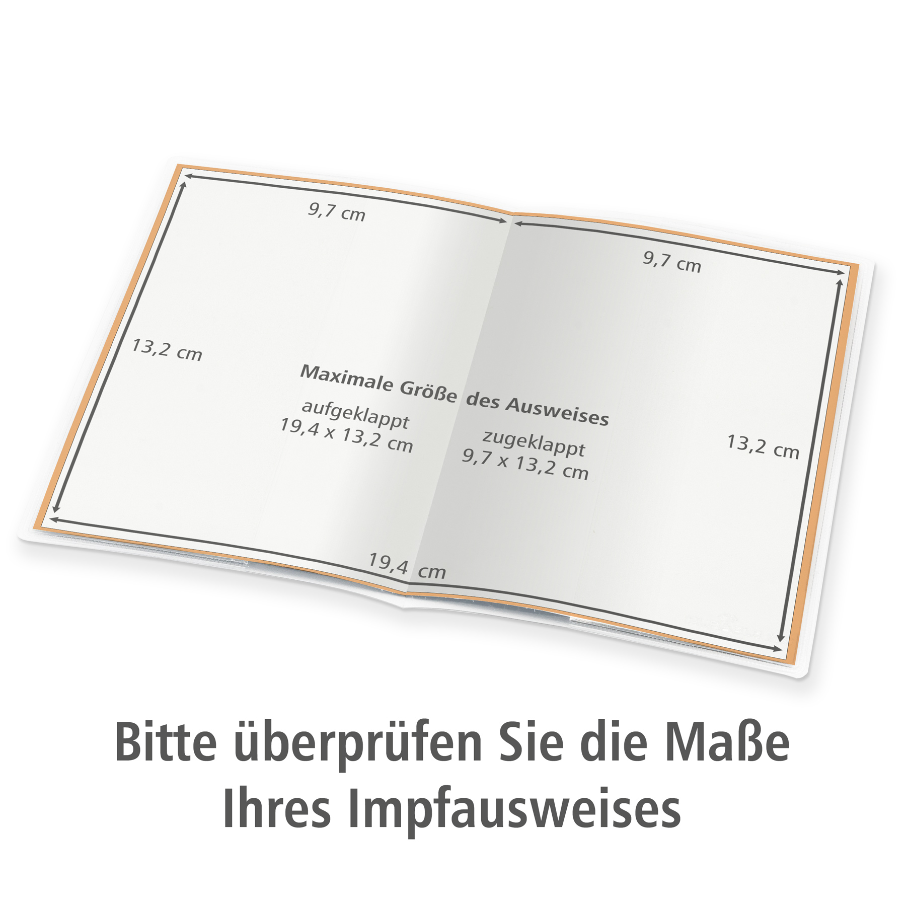 ITENGA Design Impfpassh�lle Motiv Geometrie Pfirsichfarben
