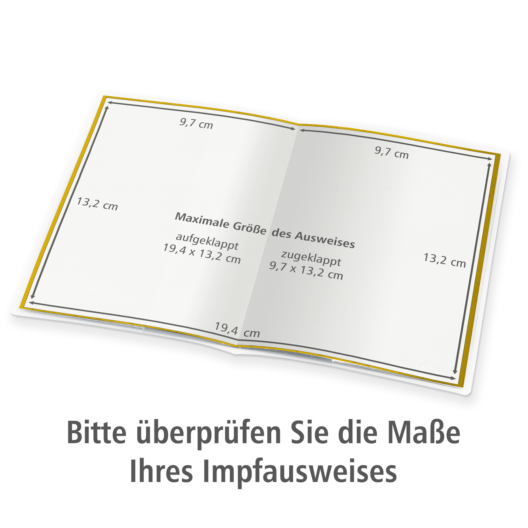 ITENGA Design Impfpassh�lle Motiv Bl�tter schwarz gelb wei�