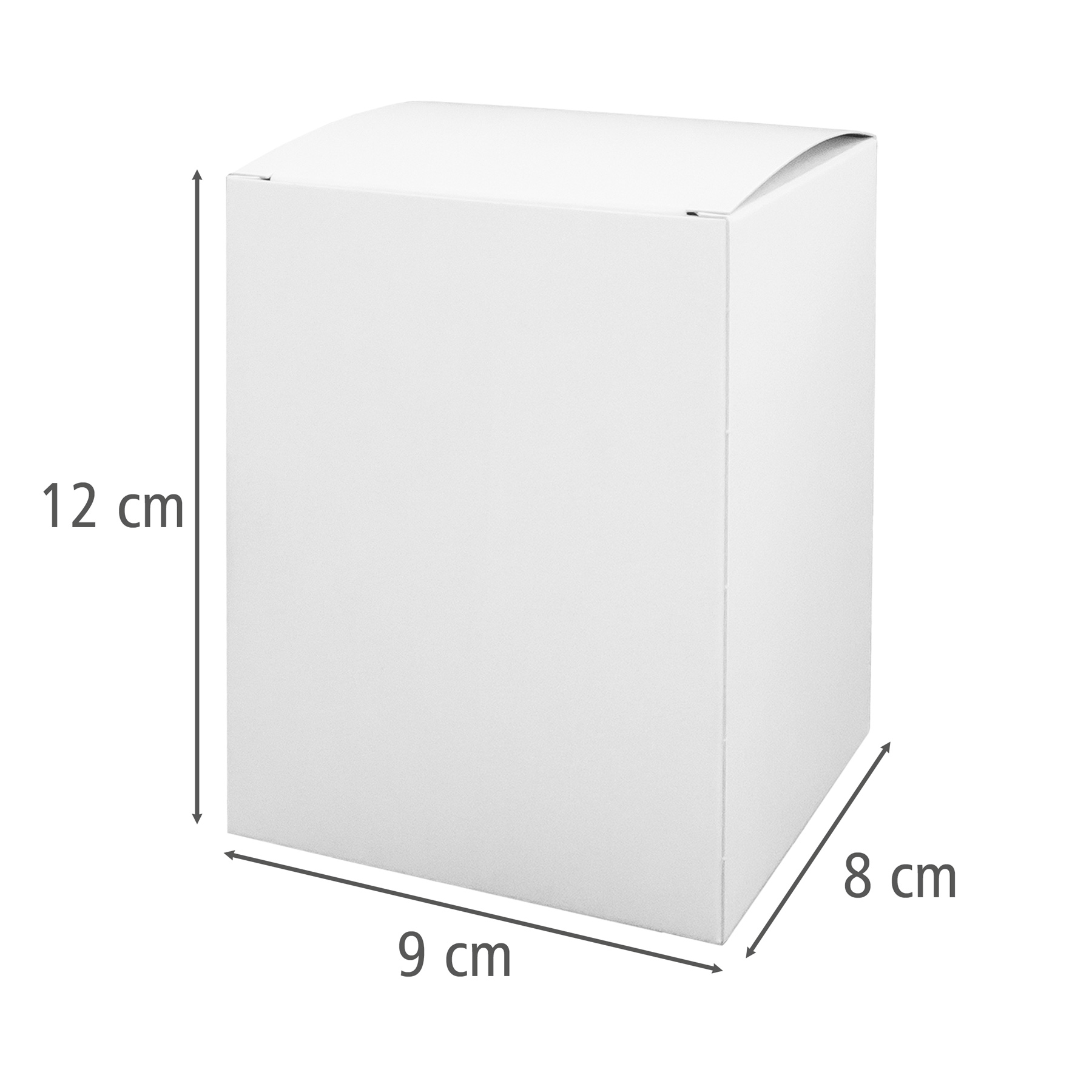 10x itenga Faltschachtel eckig aus Karton 9x812cm wei� G...