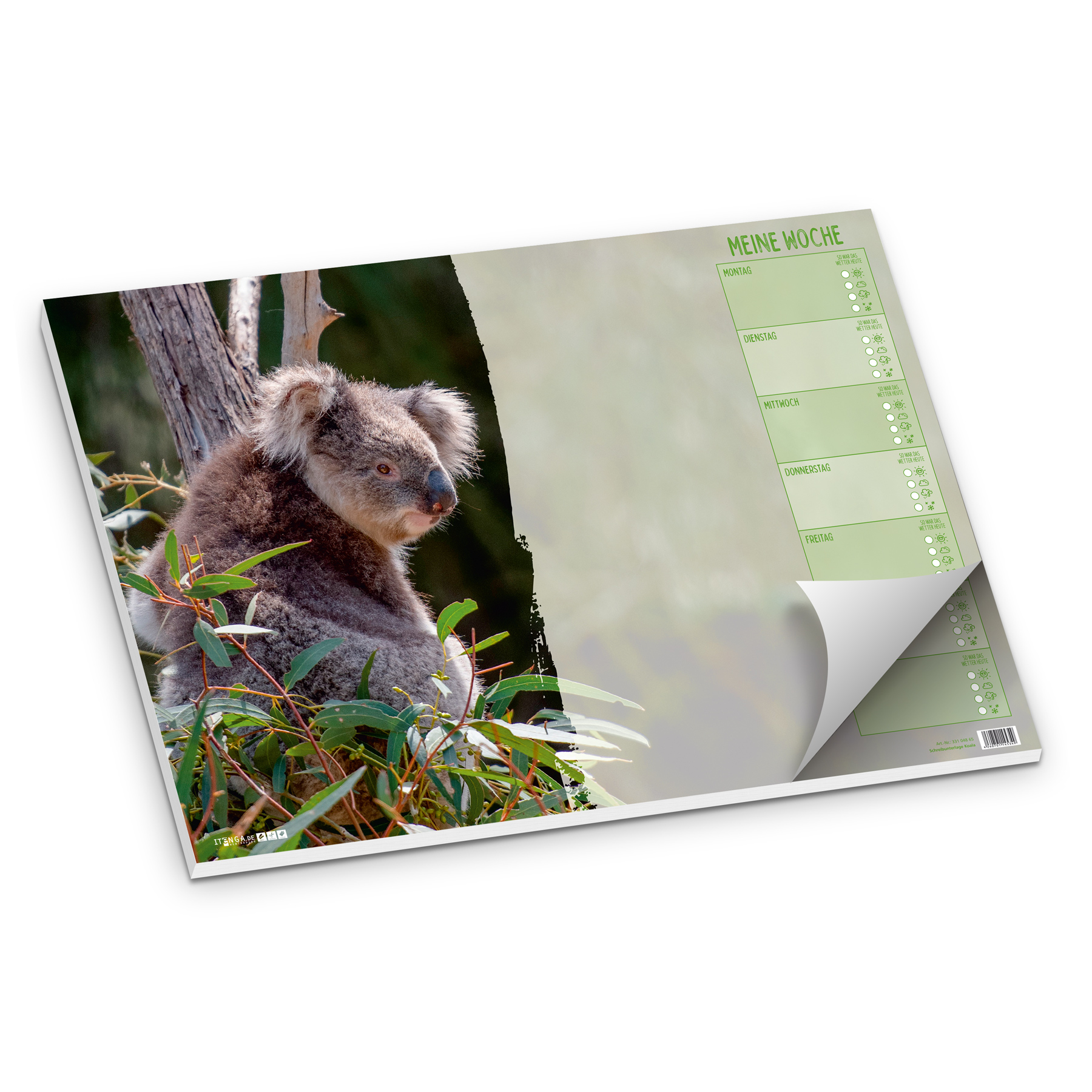 itenga Schreibtischunterlage f�r Kinder KOALA DIN A3 50 ...