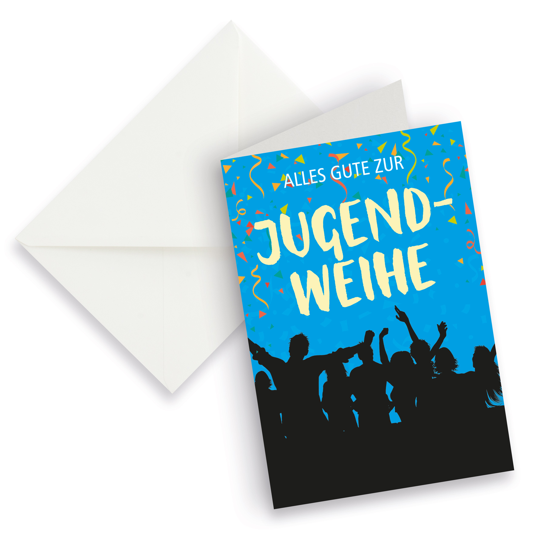 itenga XXL Klappkarte DIN A4 Alles Gute zur Jugendweihe ...