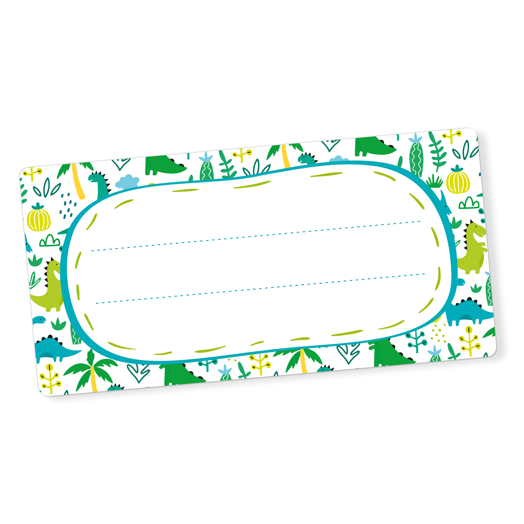 itenga 40x Buchetiketten Dinos 9x4,5cm Namensetiketten H...