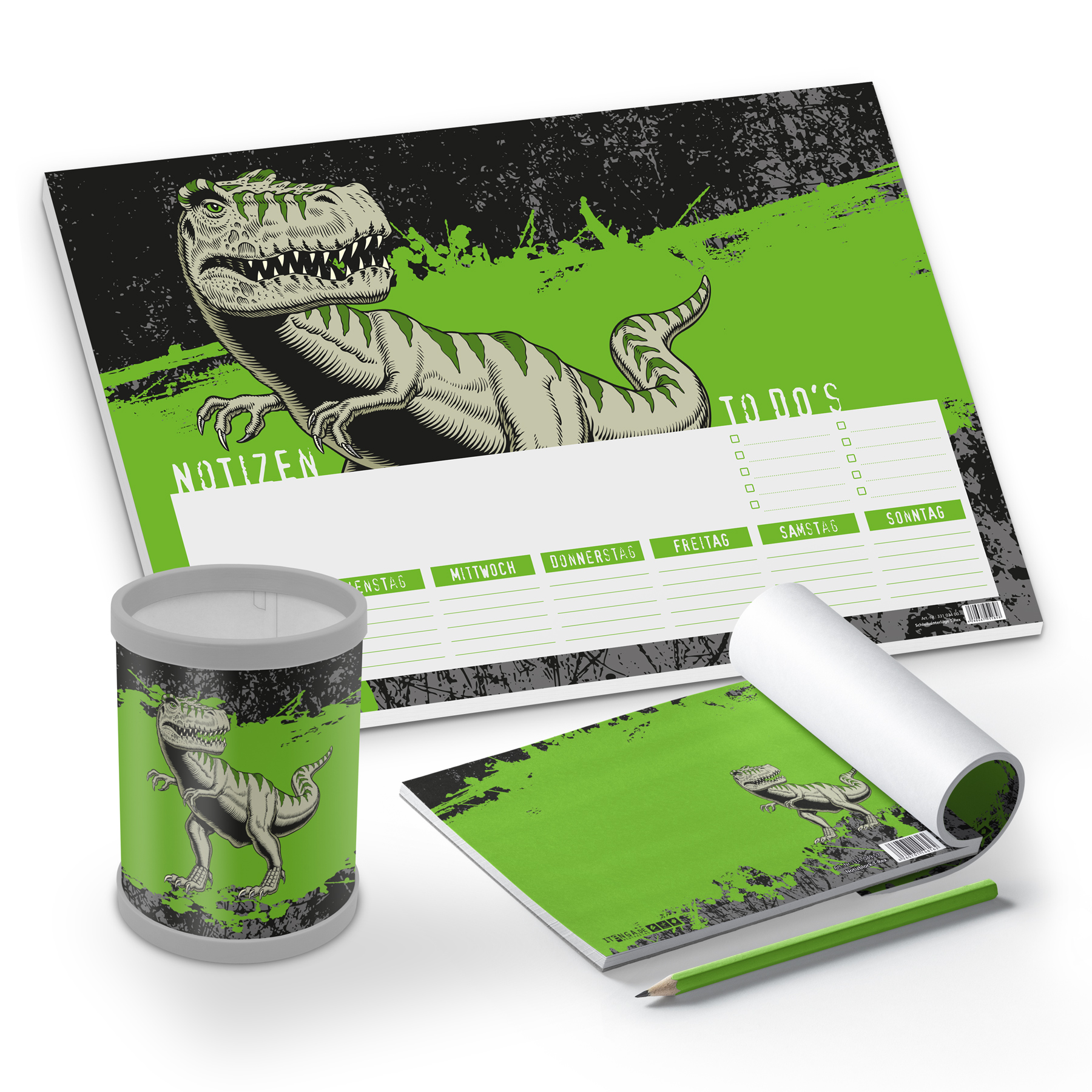 itenga Schreibtisch-Set T-REX 3-teilig Schreibtischunter...