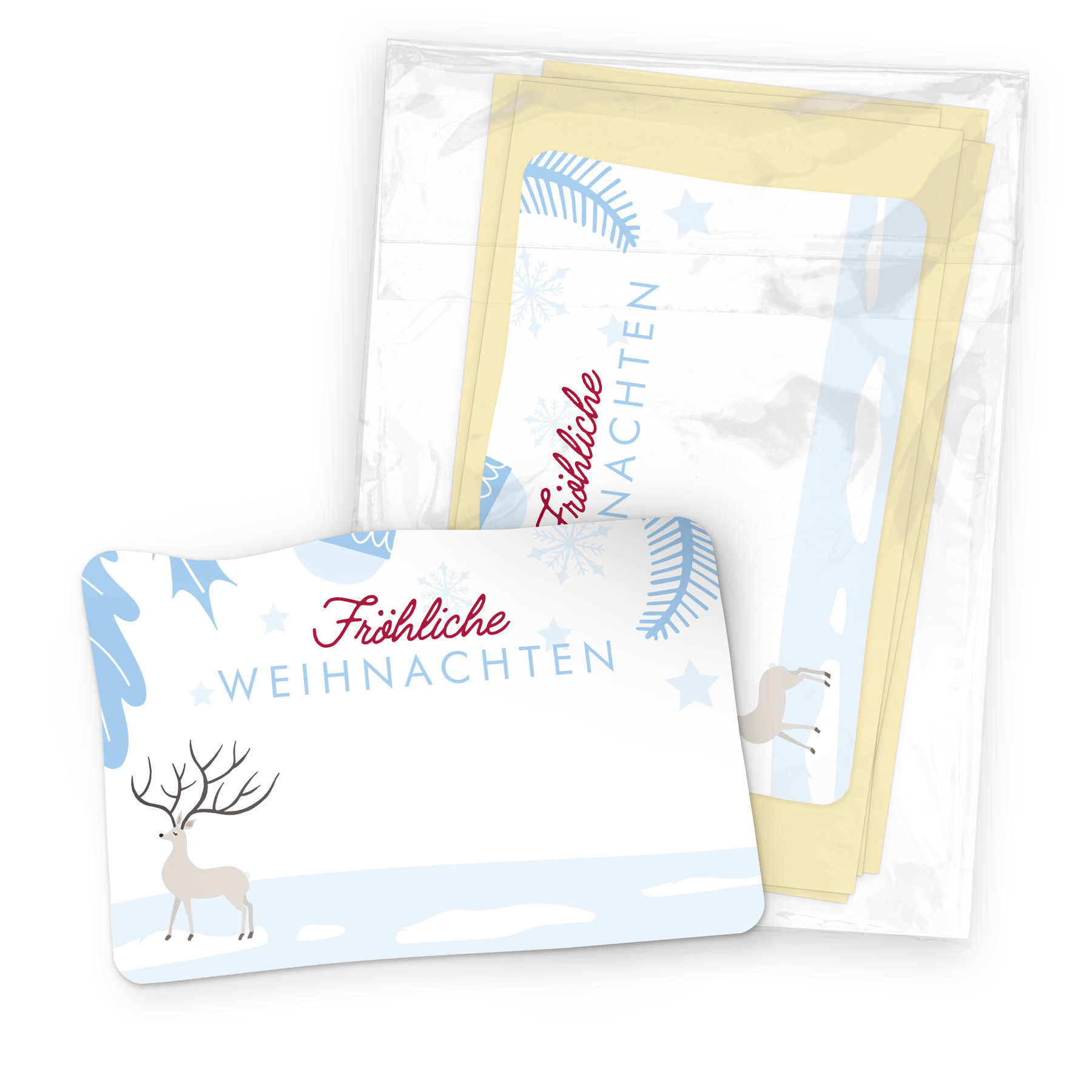 itenga 50x Sticker Geschenkaufkleber Frohe Weihnachten H...