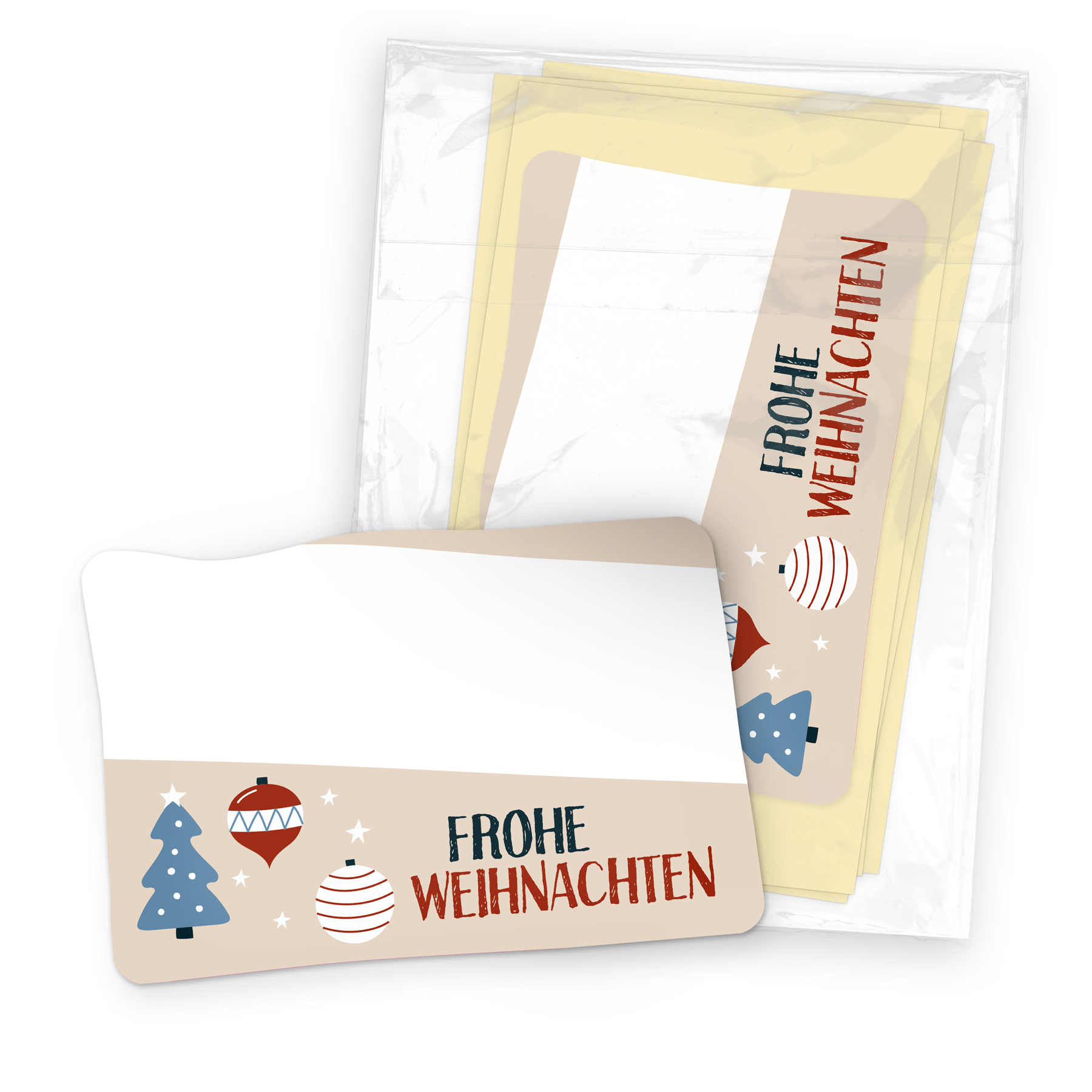 itenga 50x Sticker Geschenkaufkleber Frohe Weihnachten B...