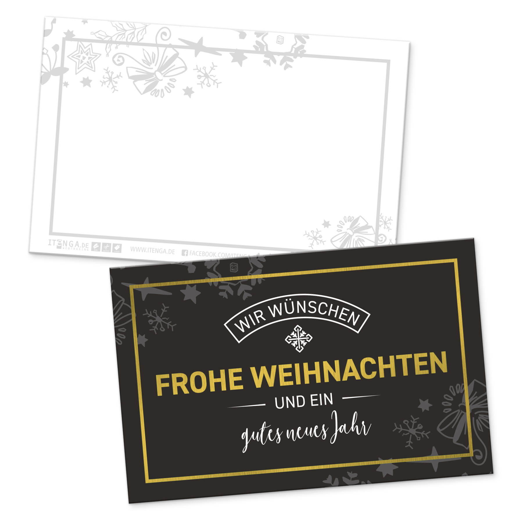 itenga 24 x Geschenkekarten Wir w�nschen Frohe Weihnacht...
