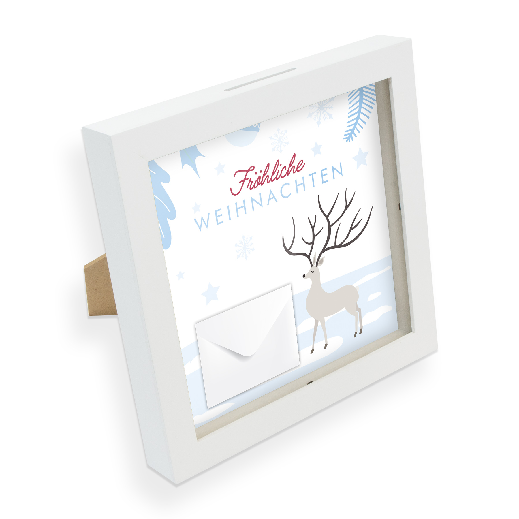 itenga Bilderrahmen Geldgeschenk Frohe Weihnachten Winte...