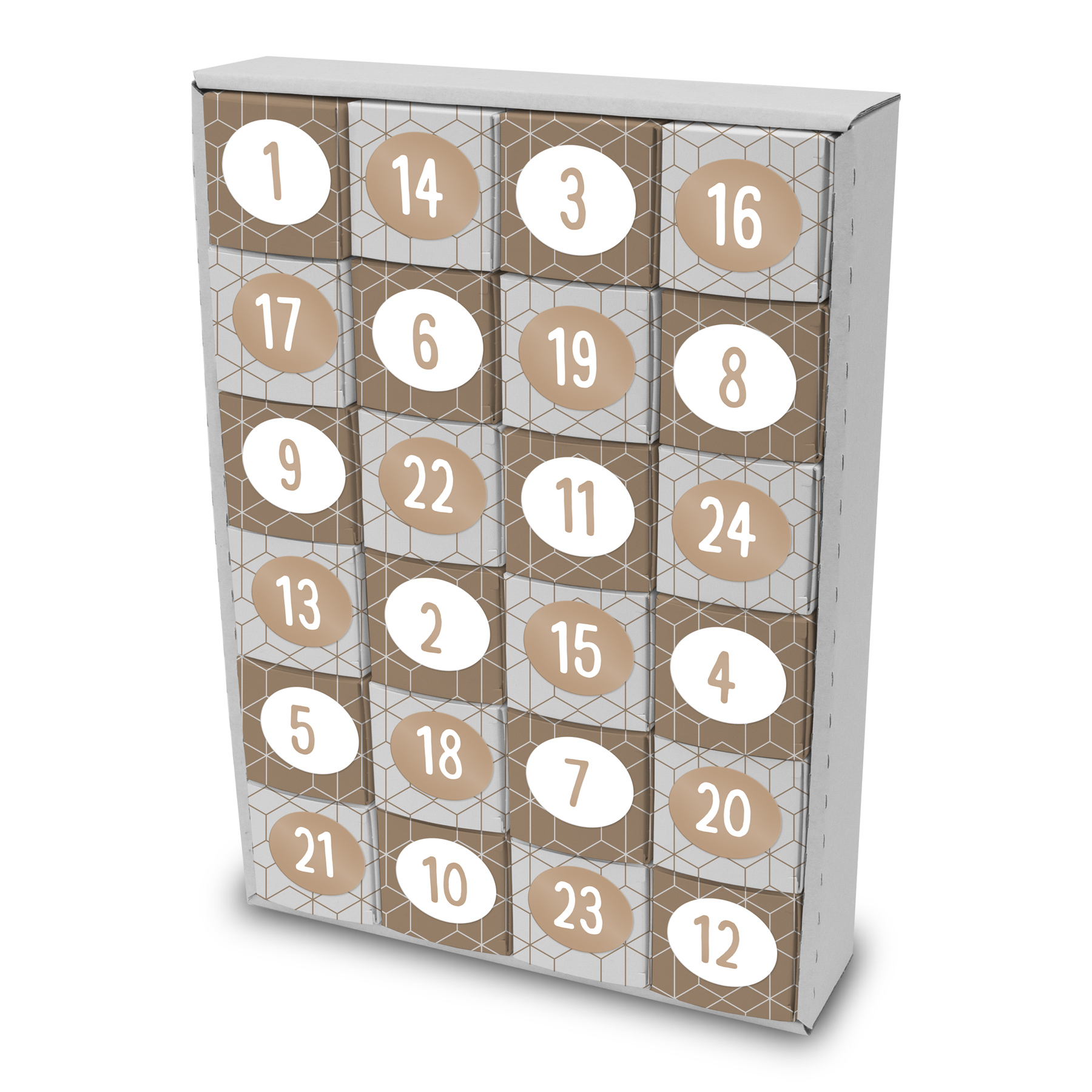 itenga SET Adventskalender zum F�llen W�rfel 6,5cm + Sti...