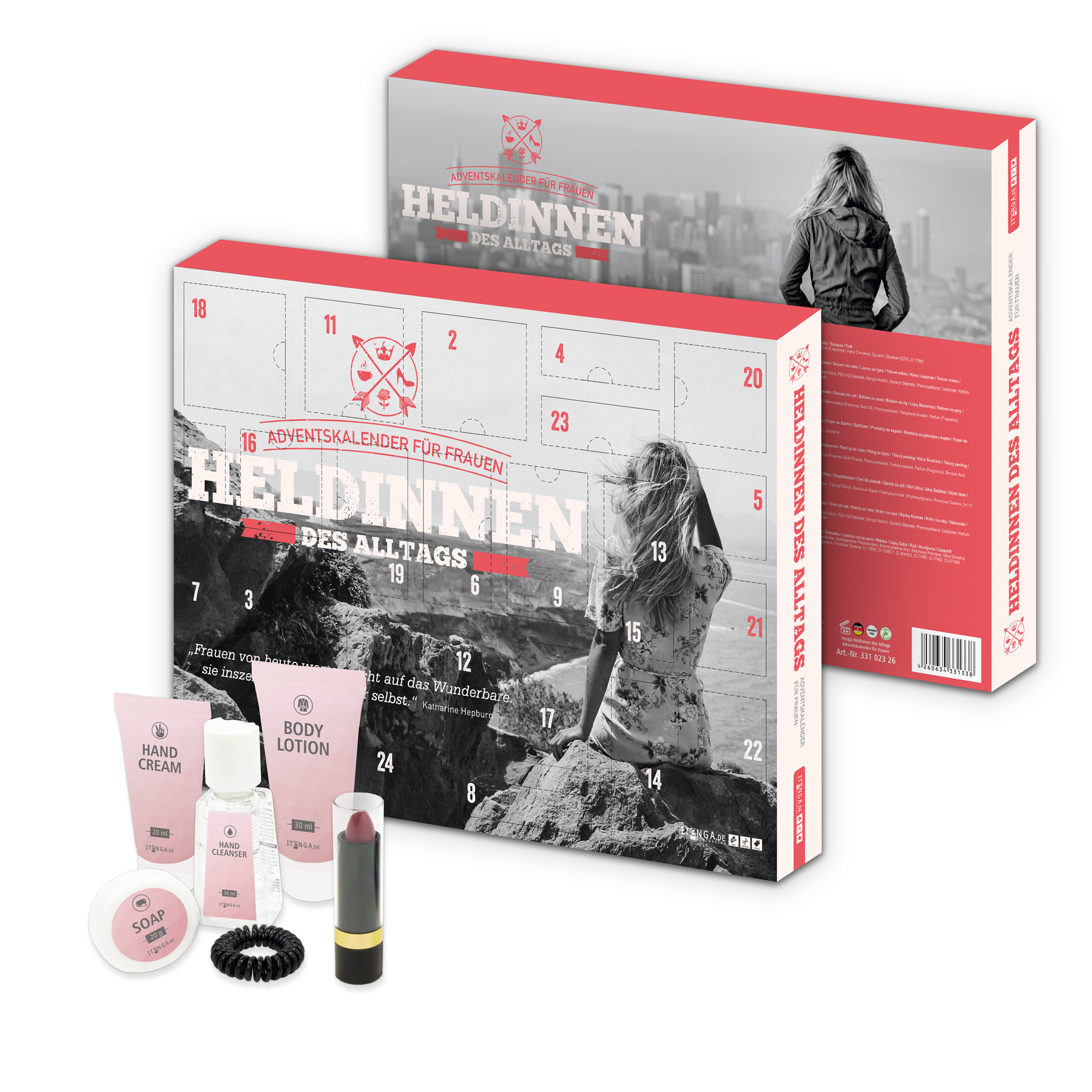 itenga Adventskalender Set Helden & Heldinnen (gelb und ...