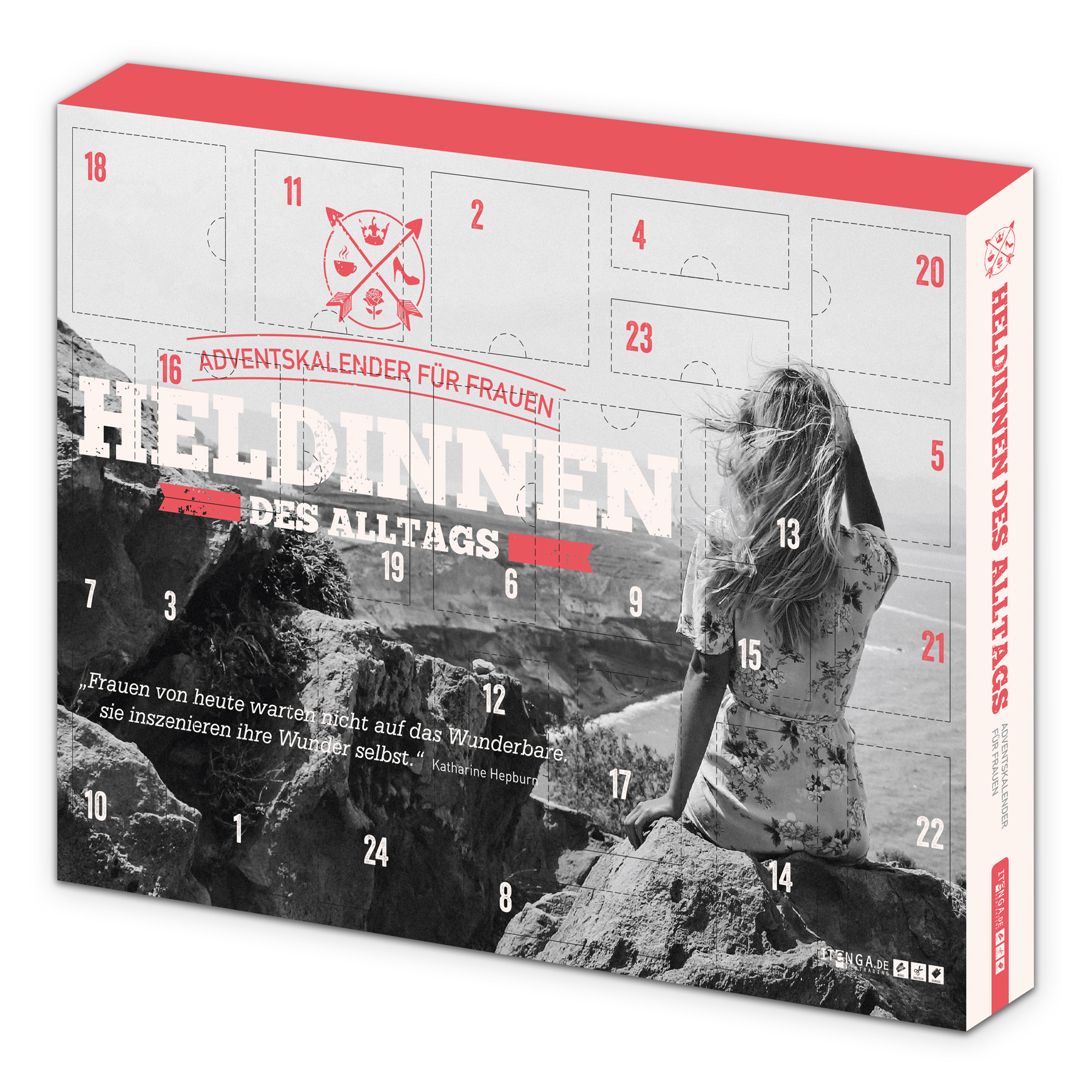 itenga Adventskalender Set Helden & Heldinnen (gelb und ...