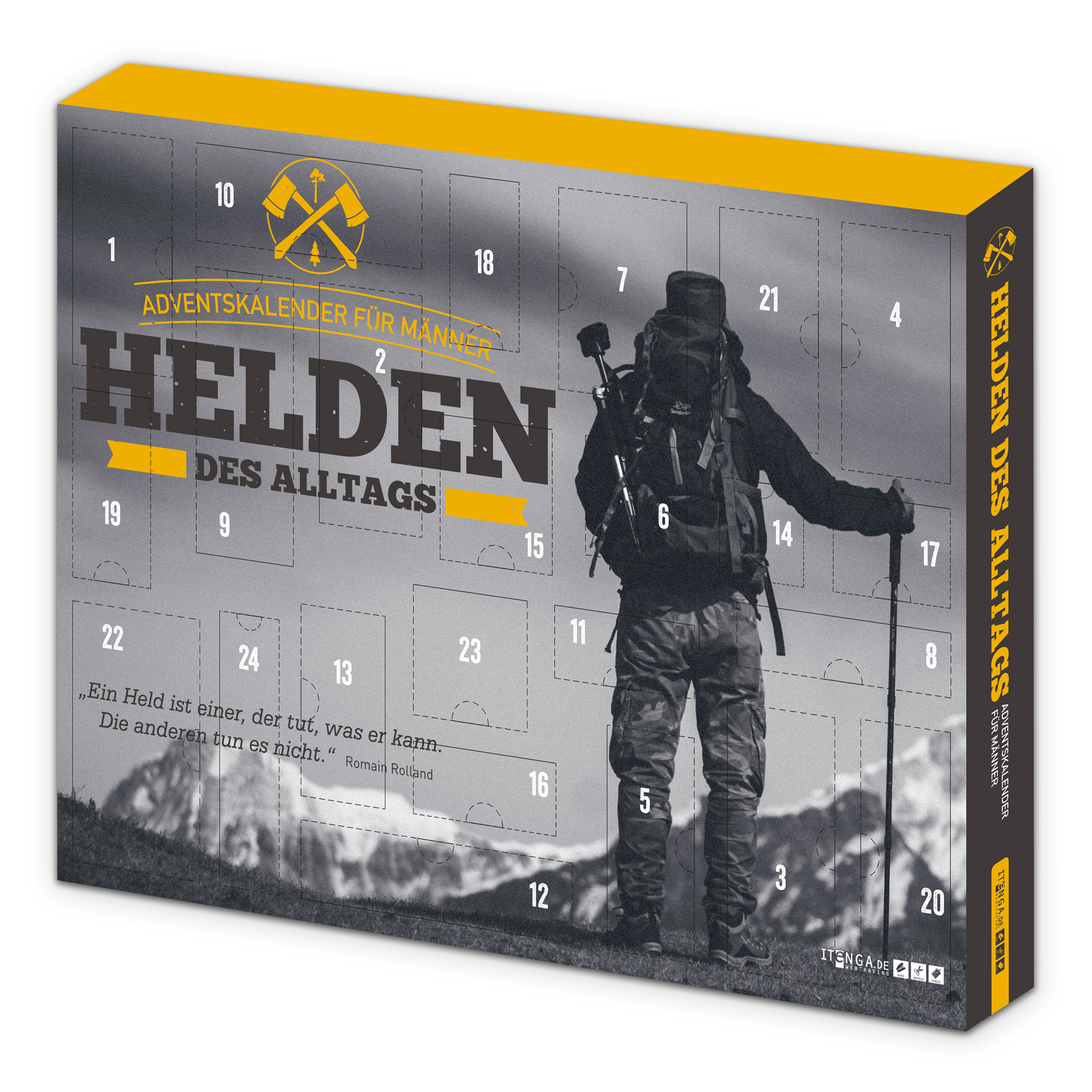 itenga Adventskalender Set Helden & Heldinnen (gelb und ...
