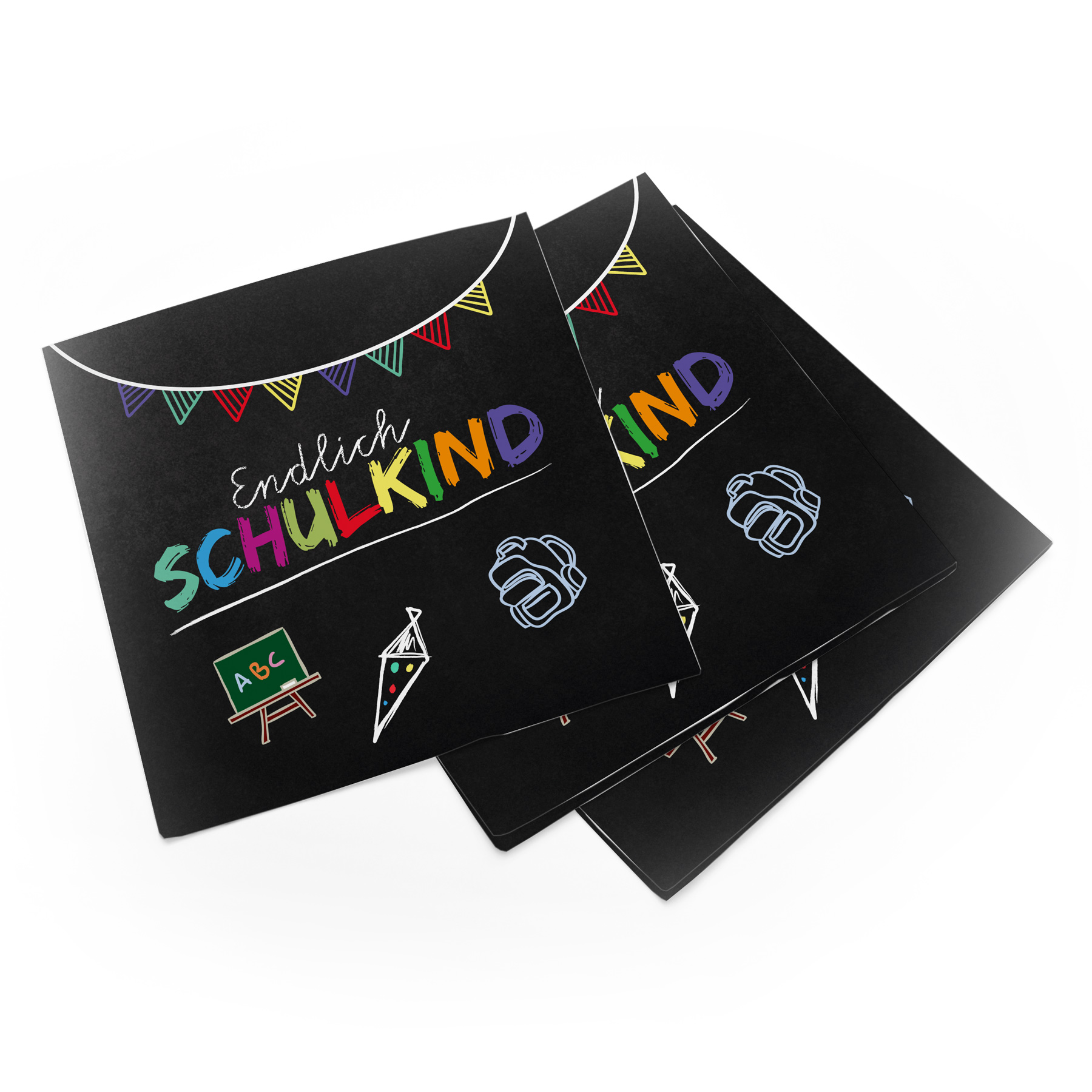 itenga 40x Serviette Schulanfang Endlich Schulkind