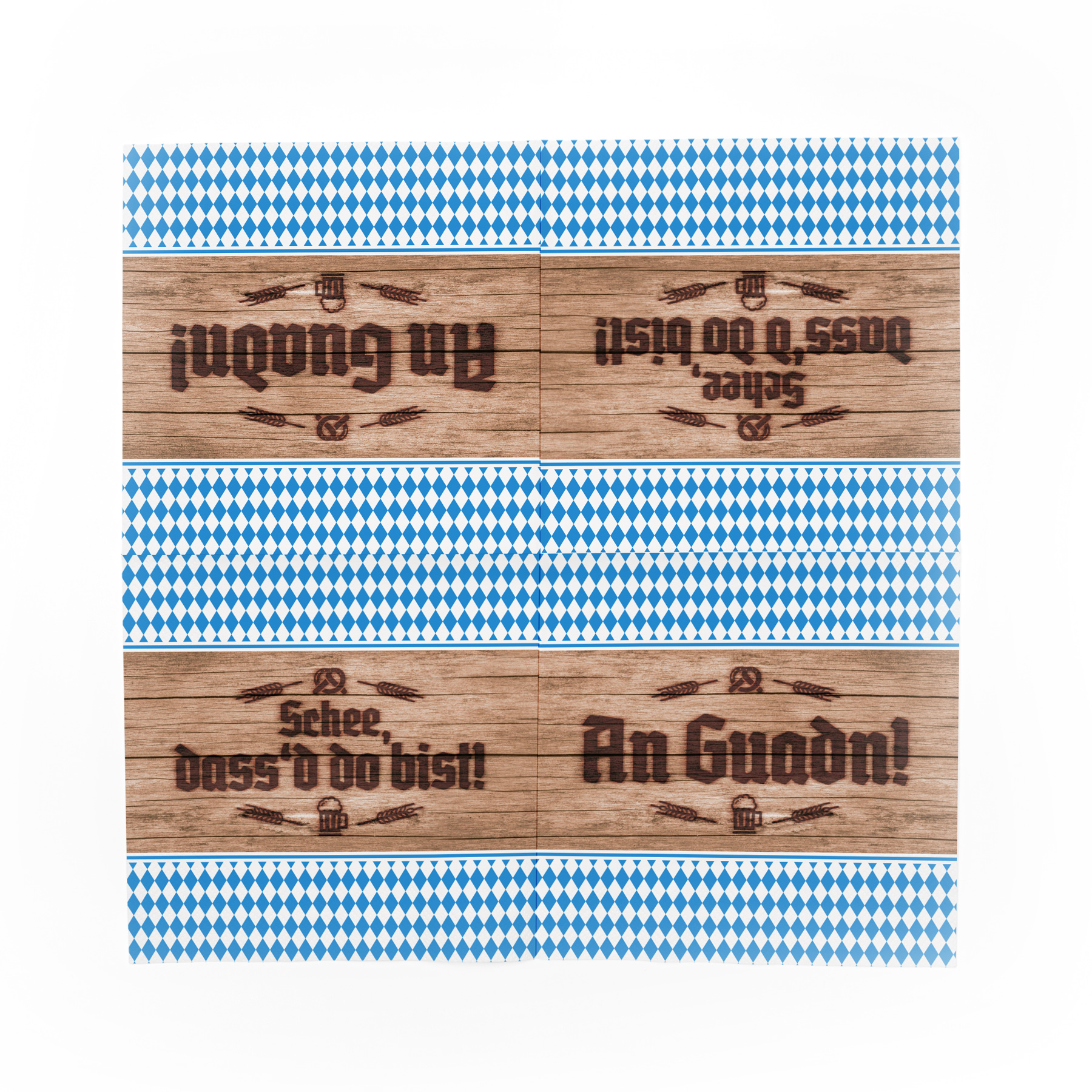 itenga 80x Serviette Bayrisch Schee dass'd do bist / An ...