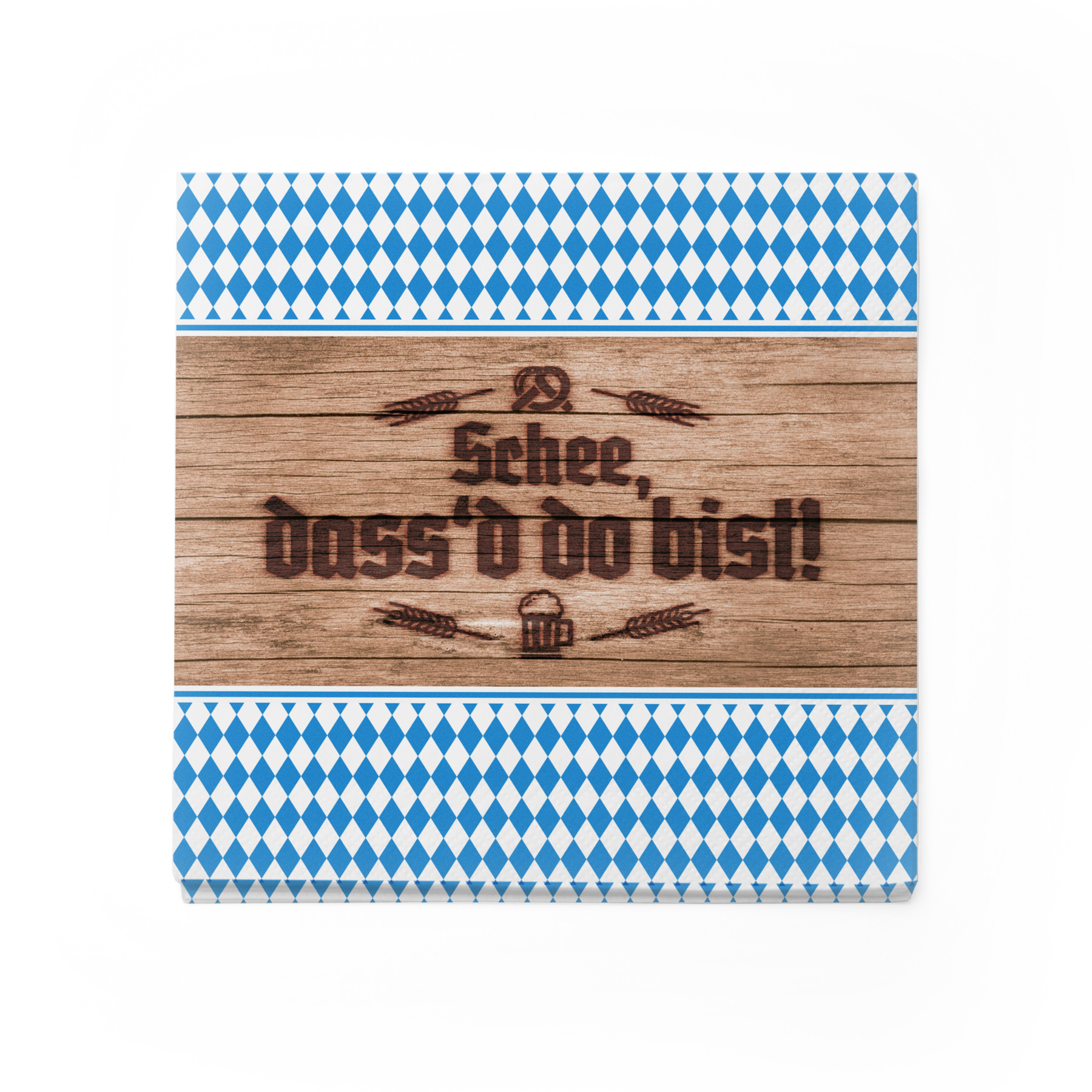 itenga 80x Serviette Bayrisch Schee dass'd do bist / An ...