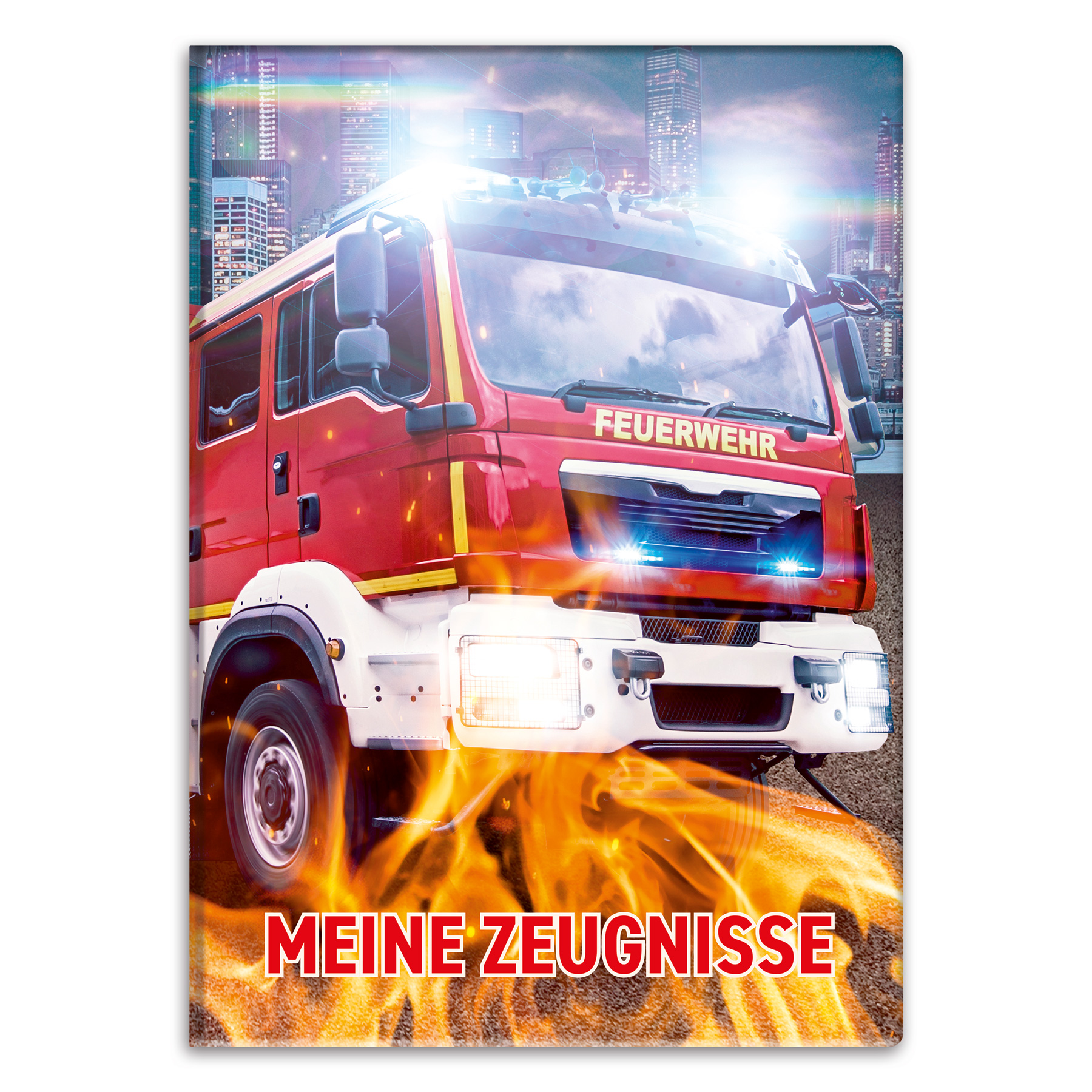 itenga Zeugnismappe Motiv Feuerwehr DIN A4 wattierter Ei...