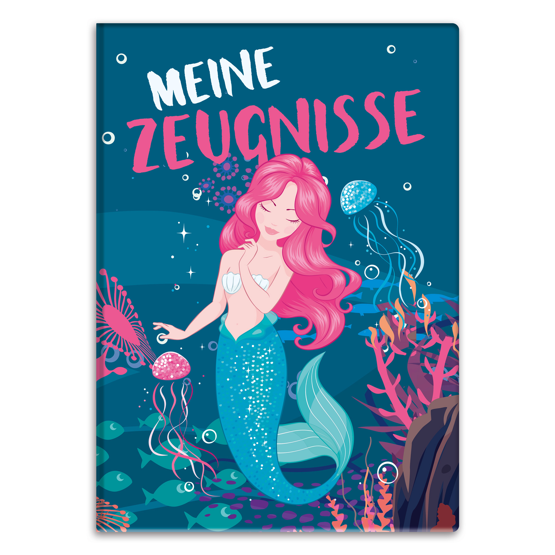itenga Zeugnismappe Motiv Meerjungfrau DIN A4 wattierter...
