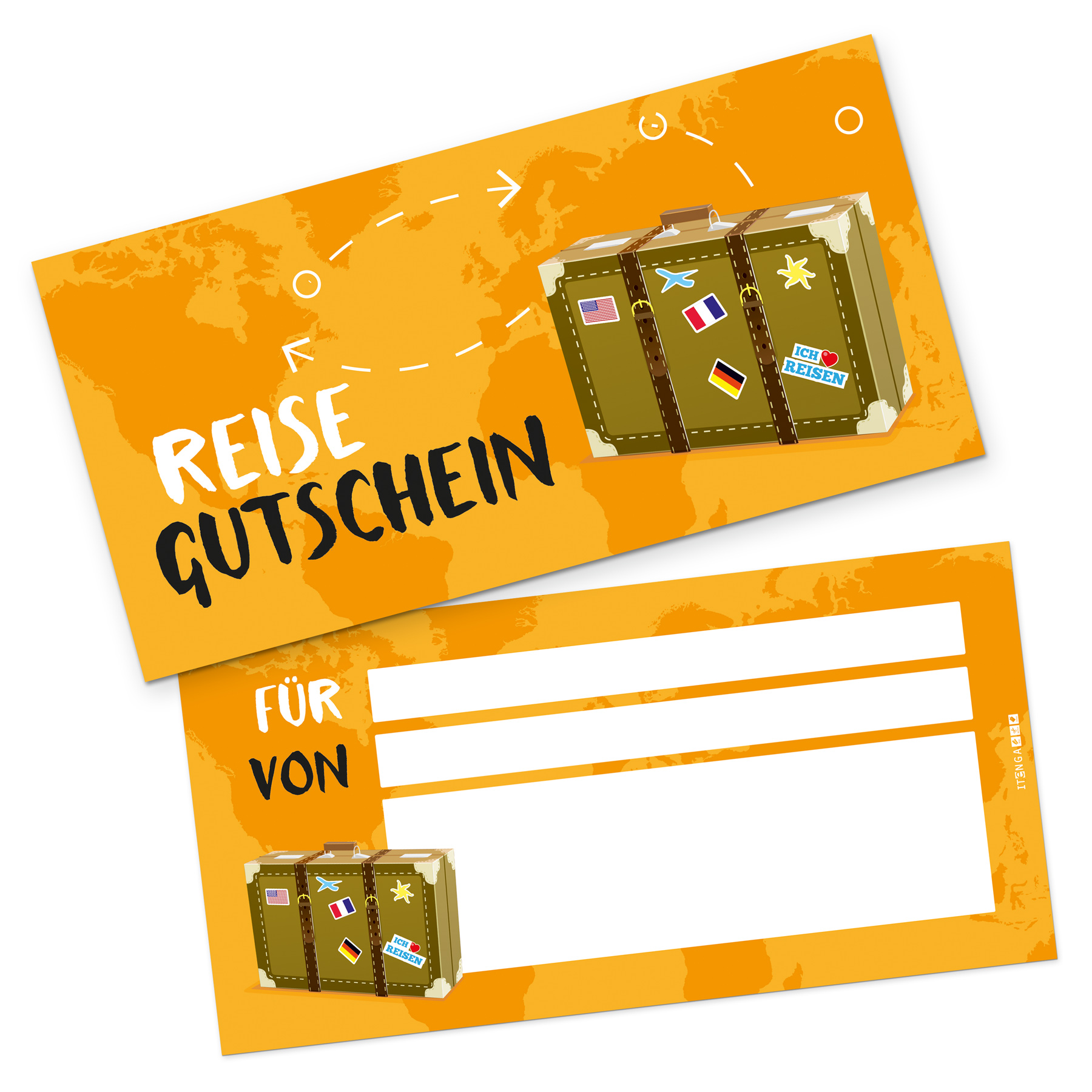 itenga Geschenkgutschein Reise Reisekoffer - Gutschein z...