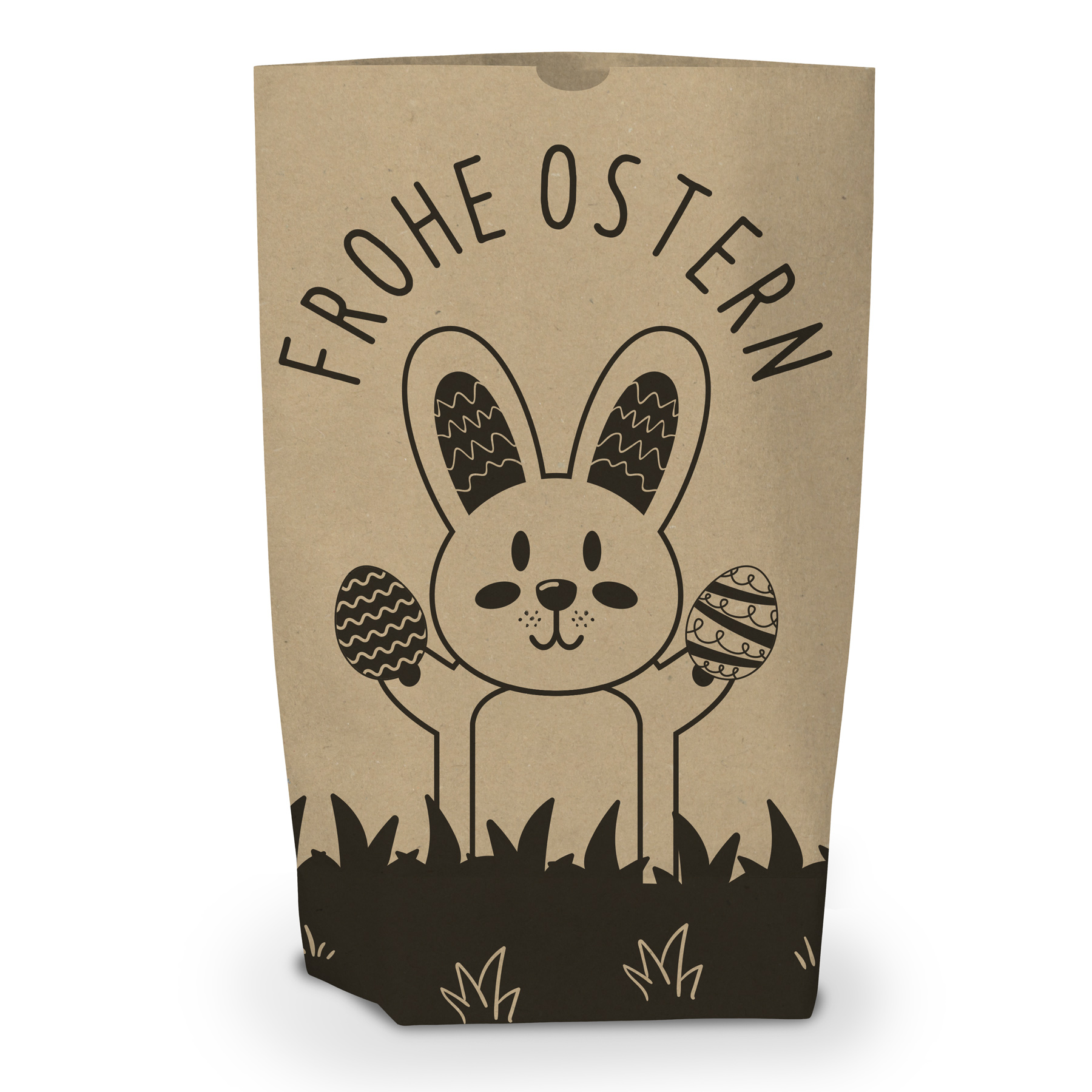 itenga Geschenkt�te Frohe Ostern Hasenbande 17x6cm Muste...