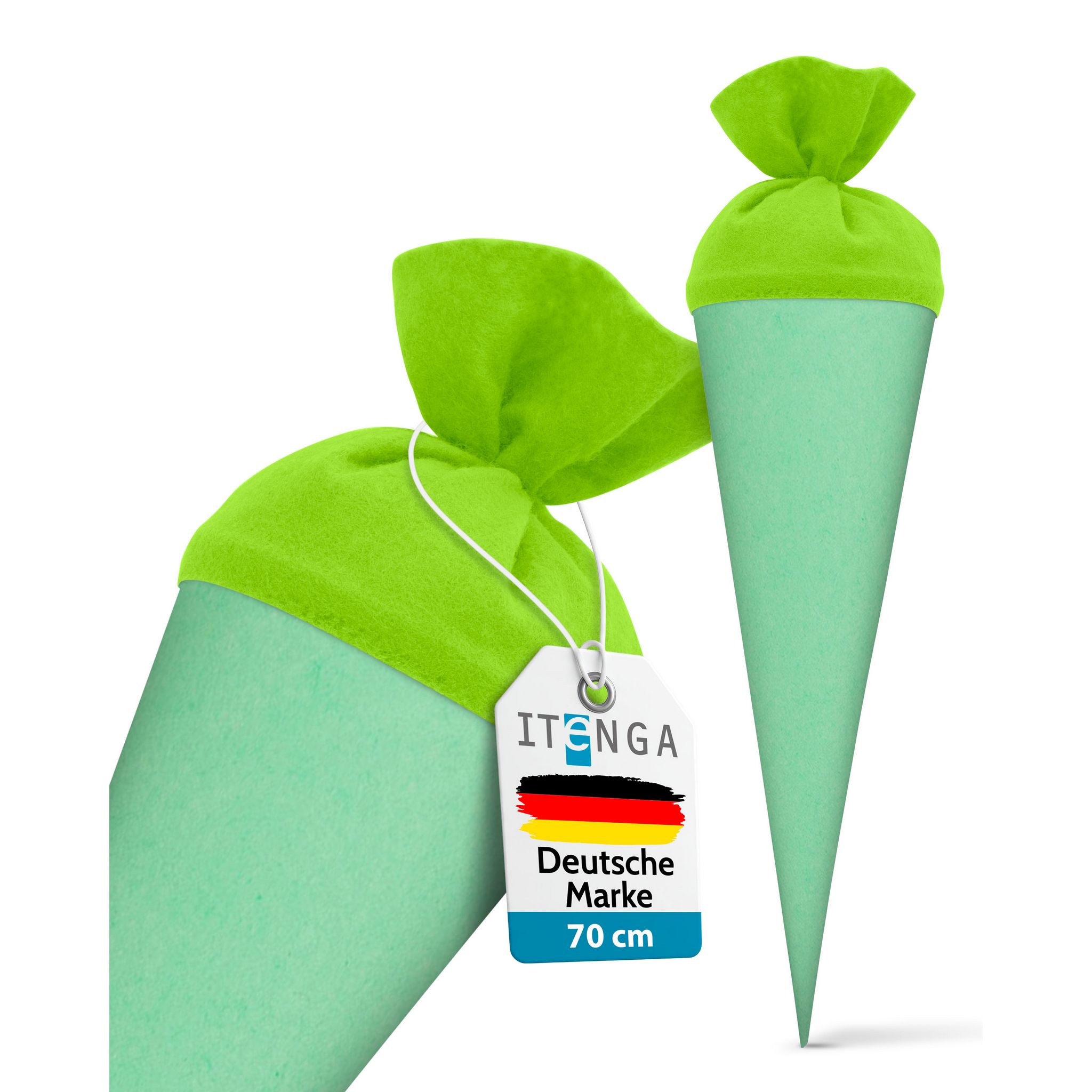 itenga Bastelschult�te 70cm rund mit Filzverschluss MINT