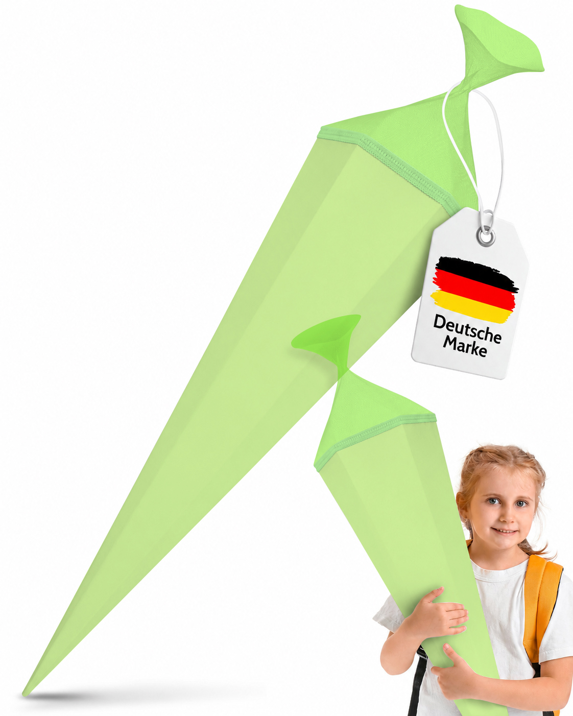 itenga Bastelschult�te mit Verschluss HELLGR�N 6eckig 85cm