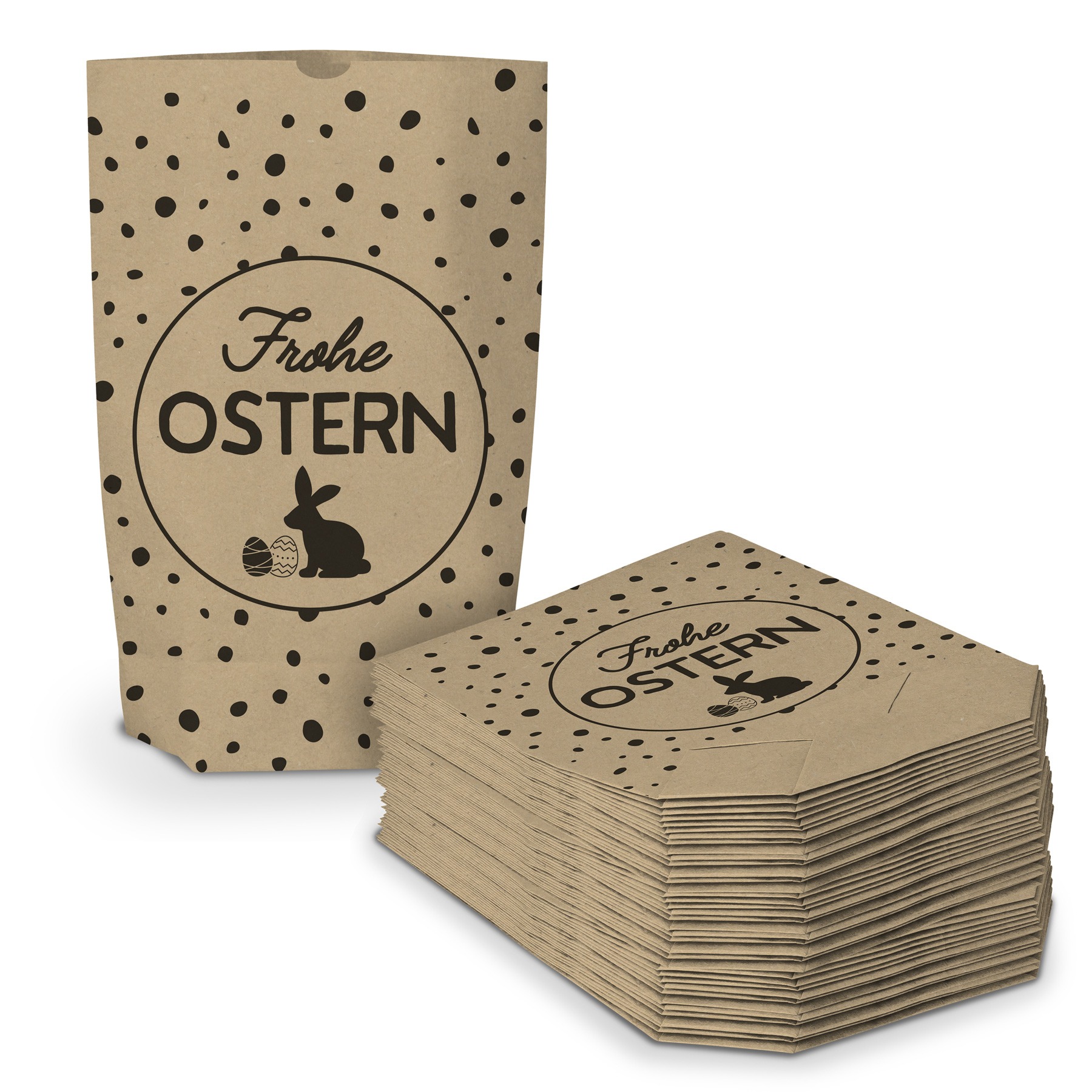 40x ITENGA Geschenkt�te Frohe Ostern P�nktchen Muster br...