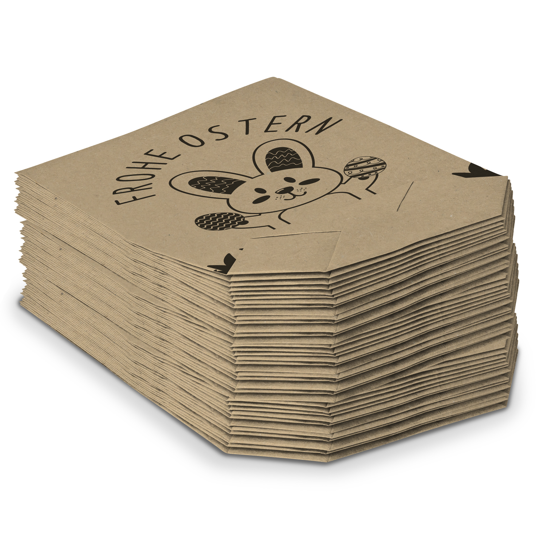 40x ITENGA Geschenkt�te Frohe Ostern Hasenbande braun sc...