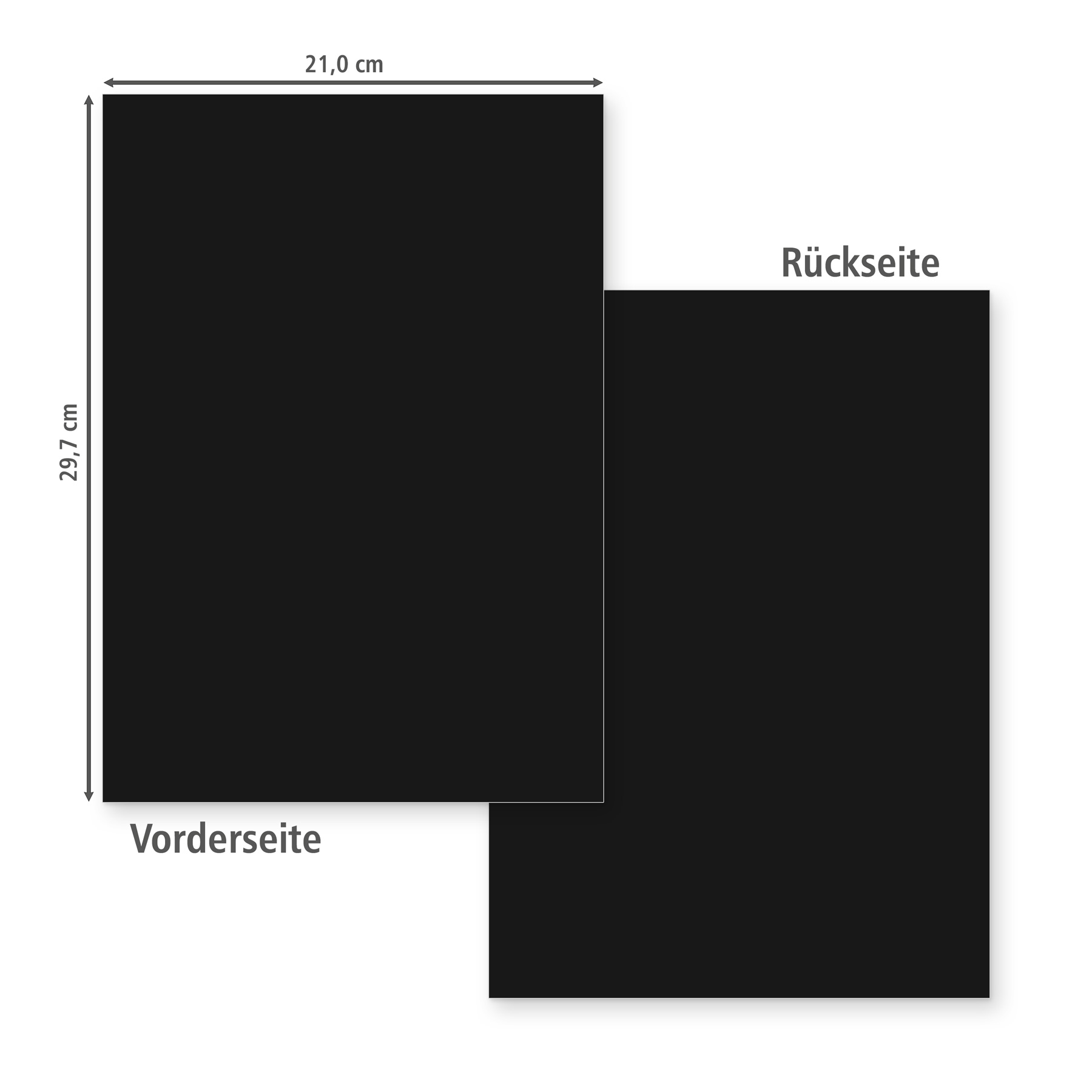 itenga Fotokarton Bastelkarton mit Muster Set SCHWARZ WE...