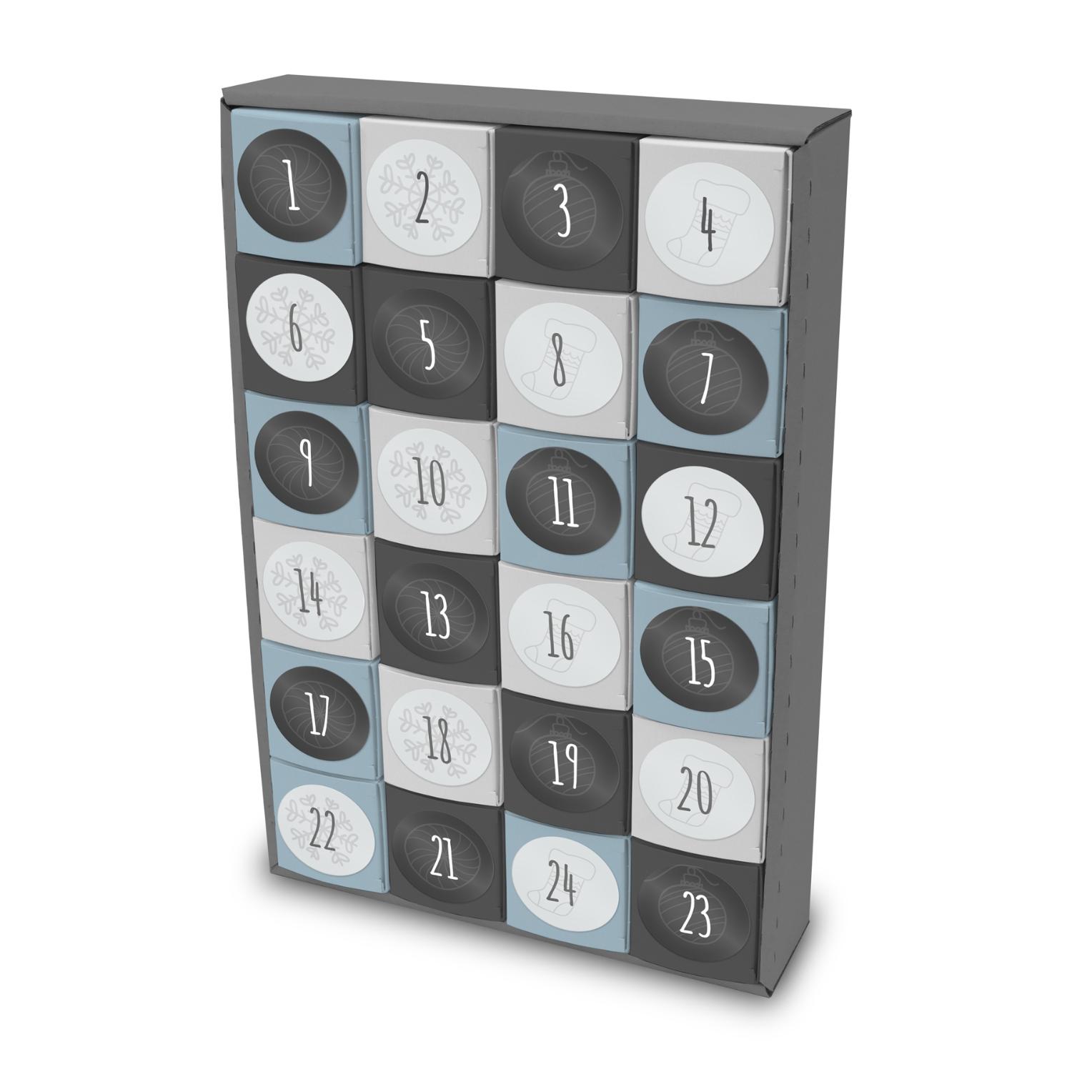 itenga SET Adventskalender zum F�llen W�rfel 5cm (au�en ...