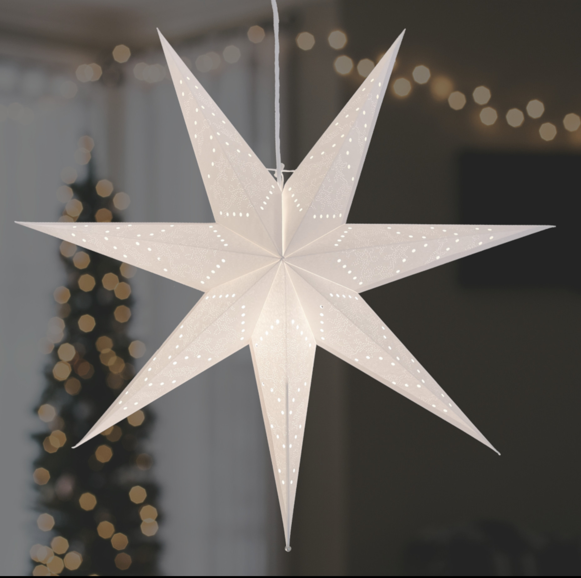 Papier Stern Sky zum H�ngen 70x63x17cm Indoor IP20 E14 m...