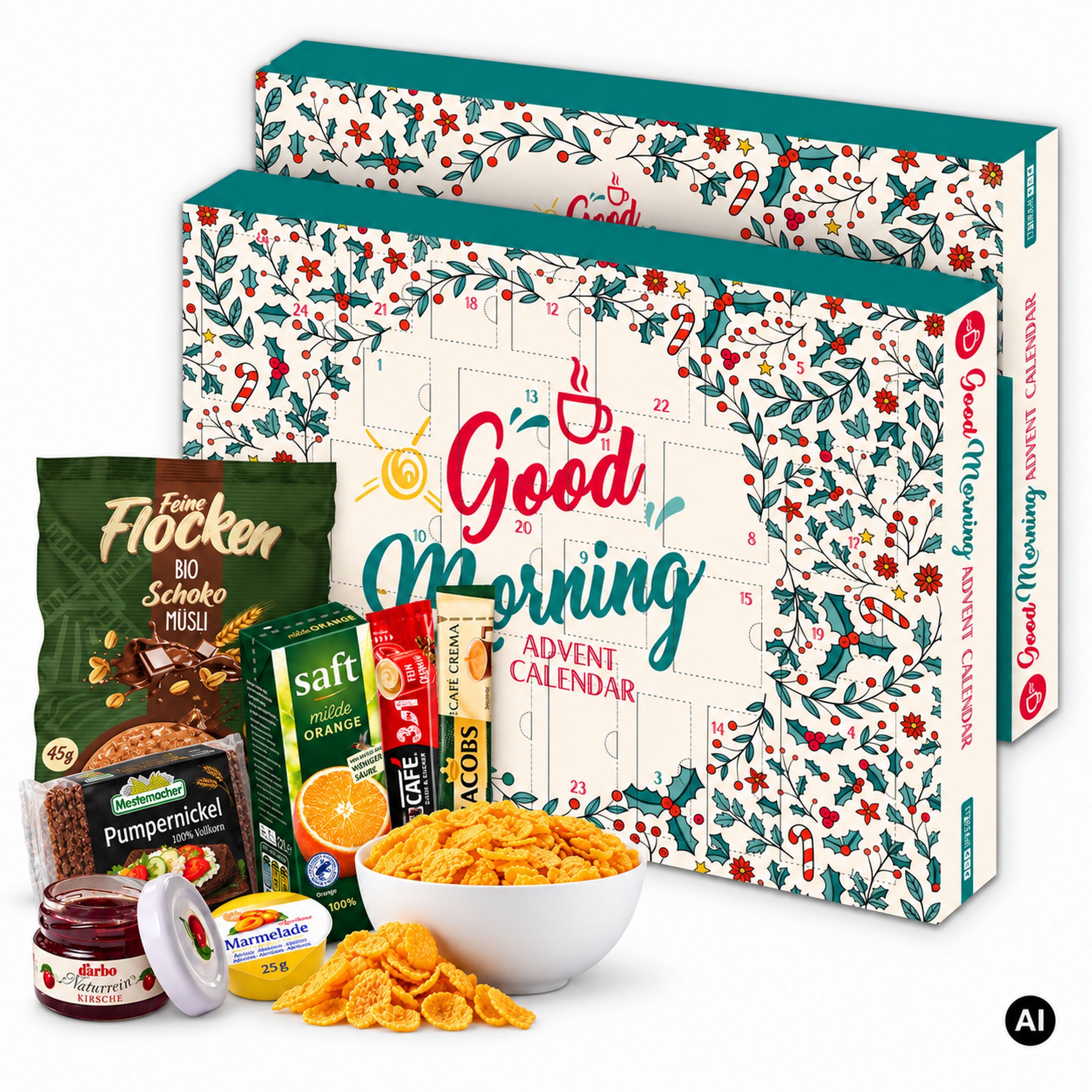 itenga Fr�hst�ck Adventskalender GOOD MORNING - Guten Mo...