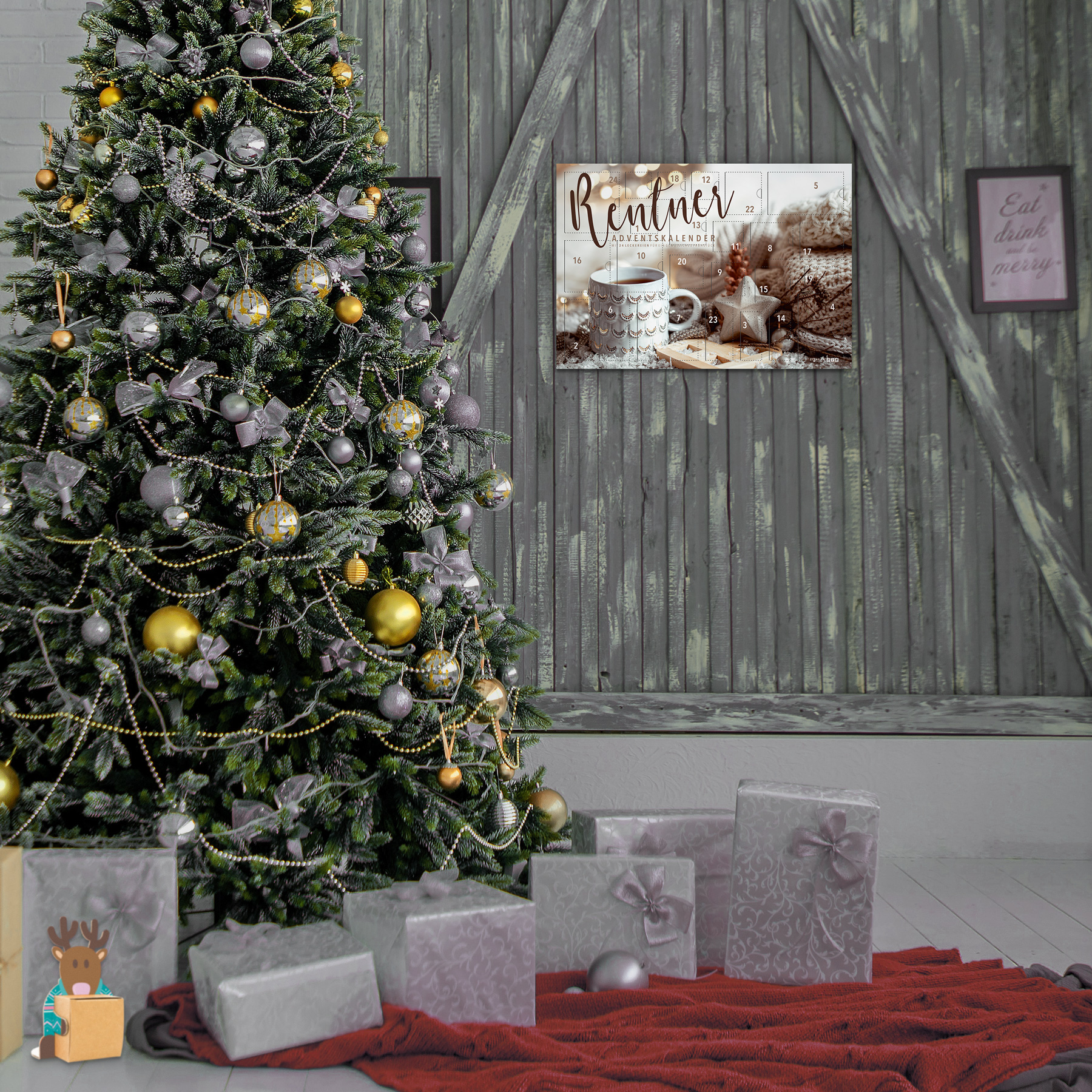 itenga Adventskalender Rentner mit Fr�hst�cksartikeln - ...