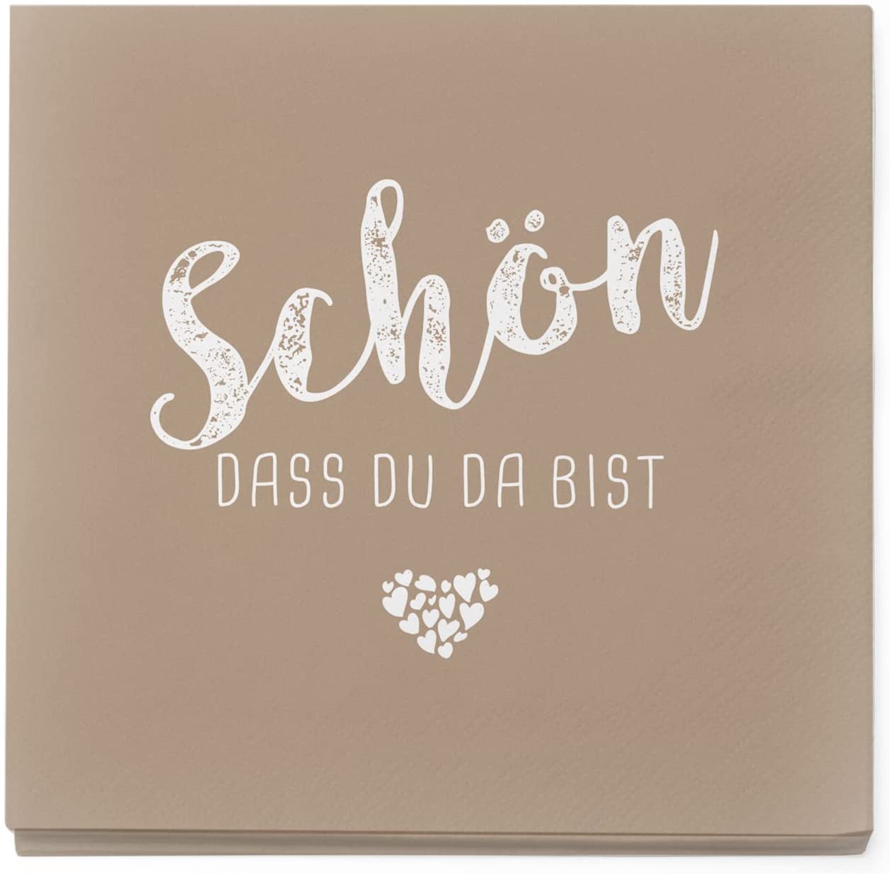 itenga 400x Serviette Sch�n dass du da bist latte macchiato