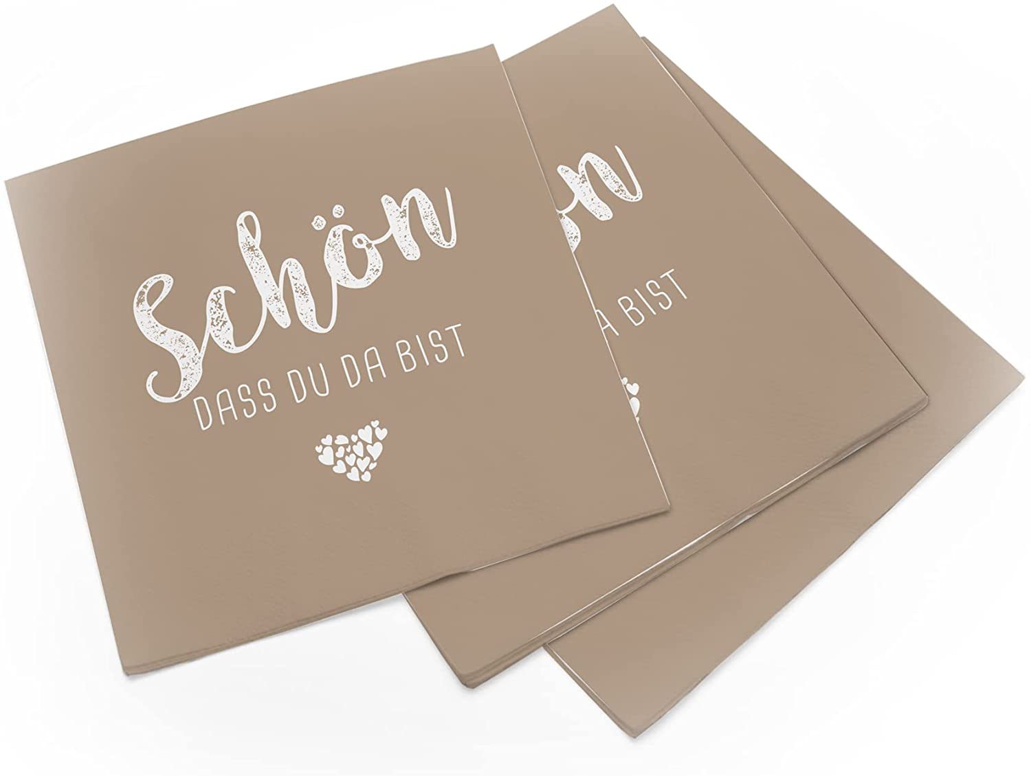 itenga 400x Serviette Sch�n dass du da bist latte macchiato