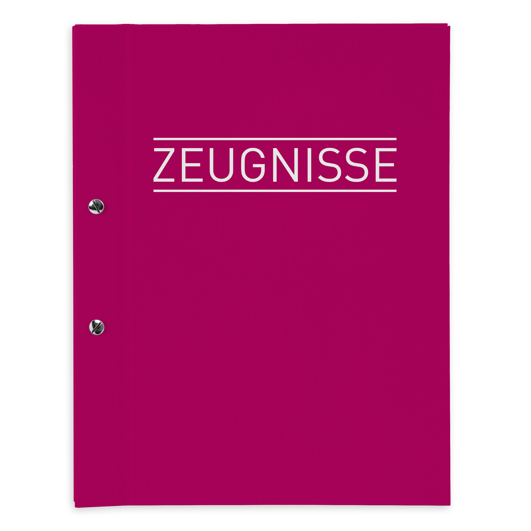 itenga Zeugnismappe A4 mit Schraubverschluss magenta pink