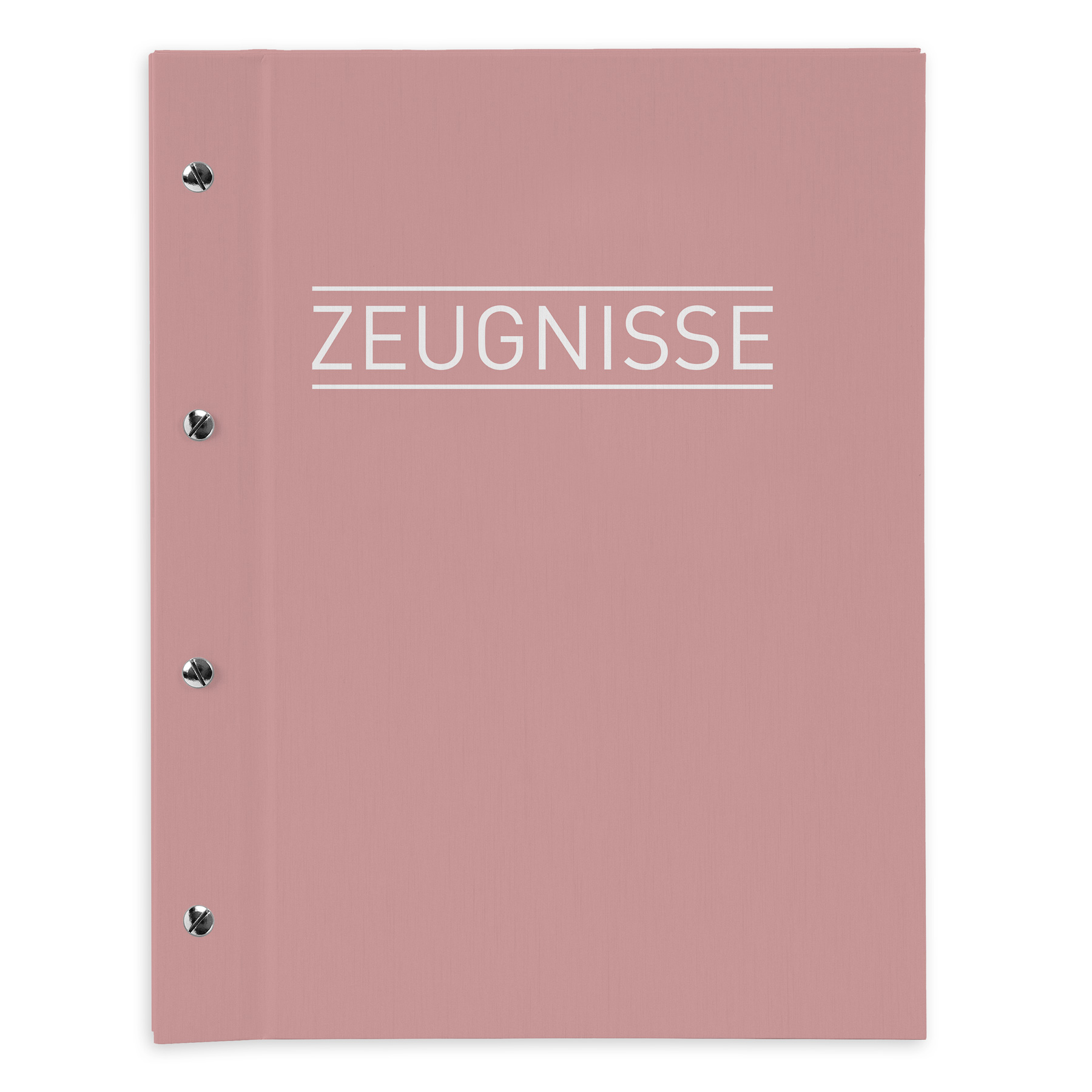 itenga Zeugnismappe A4 mit Schraubverschluss pastell rosa