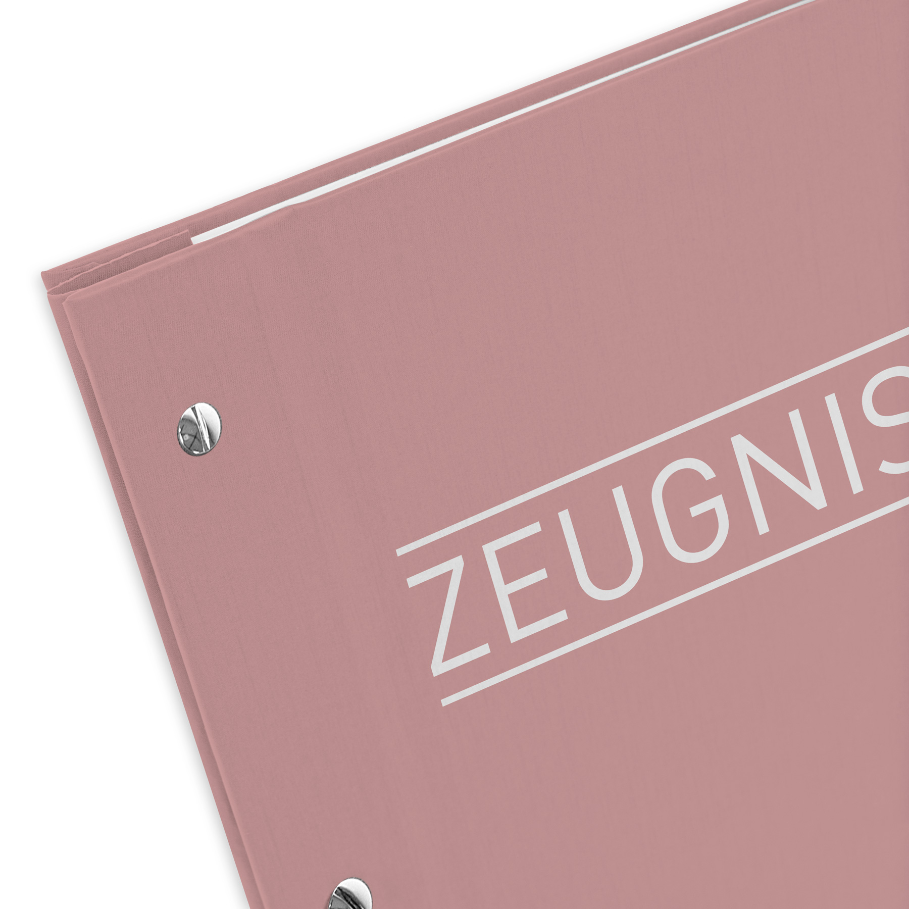 itenga Zeugnismappe A4 mit Schraubverschluss pastell rosa