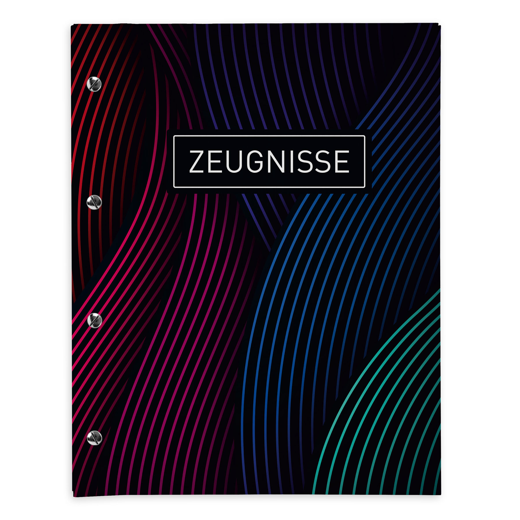 itenga Zeugnismappe A4 mit Schraubverschluss Motiv welli...
